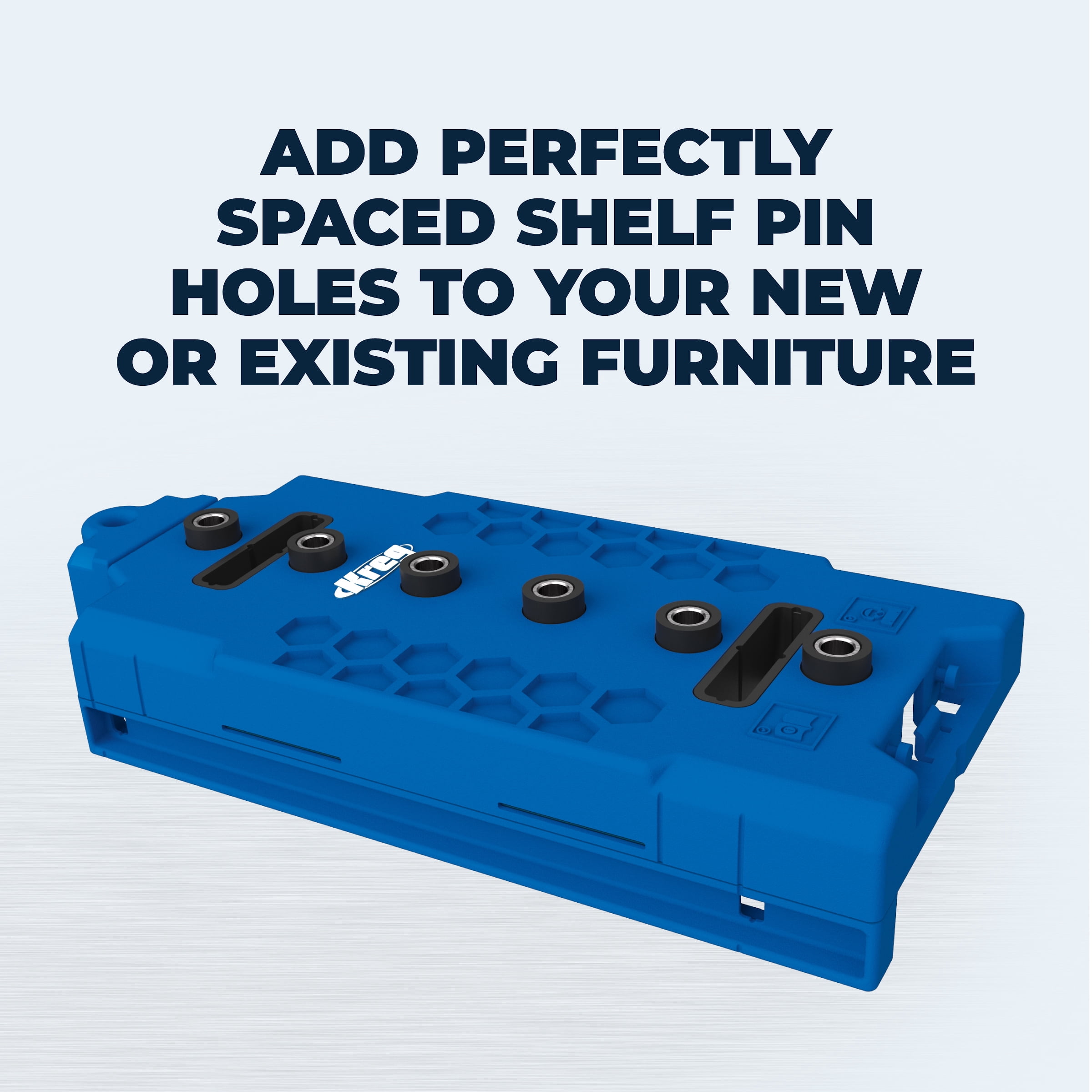 Kreg Shelf Pin Jig for Cabinetry (5mm, 1-1/4 in Spacing) q29rd