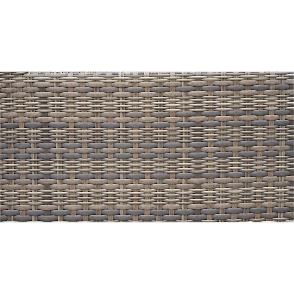 Bowery Hill Contemporary 7-Piece Wicker Sectional Set (Driftwood Gray, 7-Piece) ybcp9