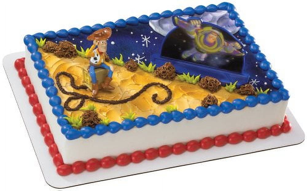 DecoPac Toy Story Woody and Buzz Cake Topper Set (Multicolor, 2 Piece) sadrj