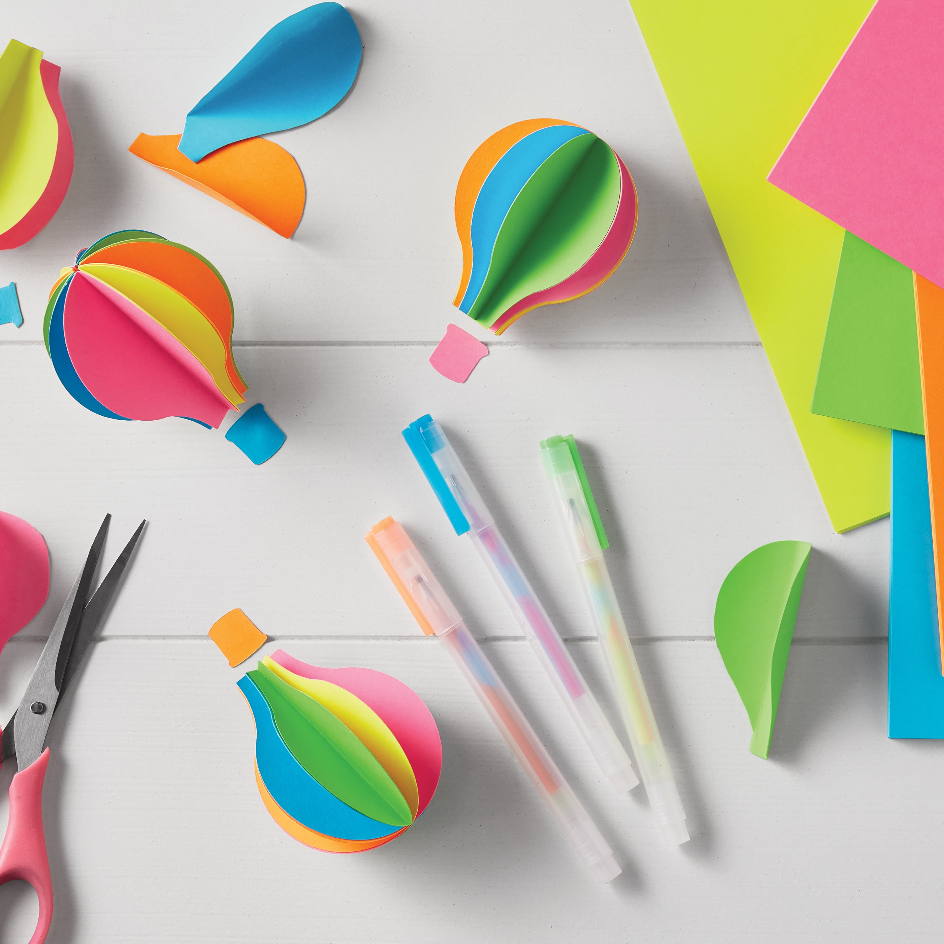 Pen+Gear Neon Card Stock Paper, Heavyweight Crafting Sheets (Assorted Colors, 8.5 in x 11 in, 75 Sheets) ljhrw