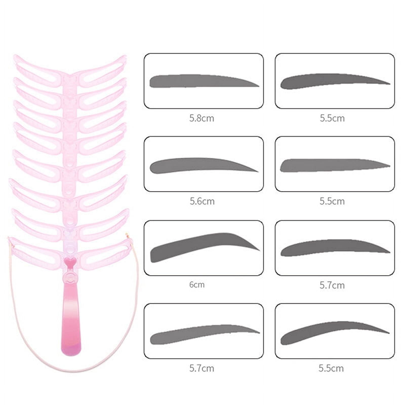 EKIDAZB Eyebrow Stencils Kit (8-Piece Set, Reusable Grooming Templates) xjwzk