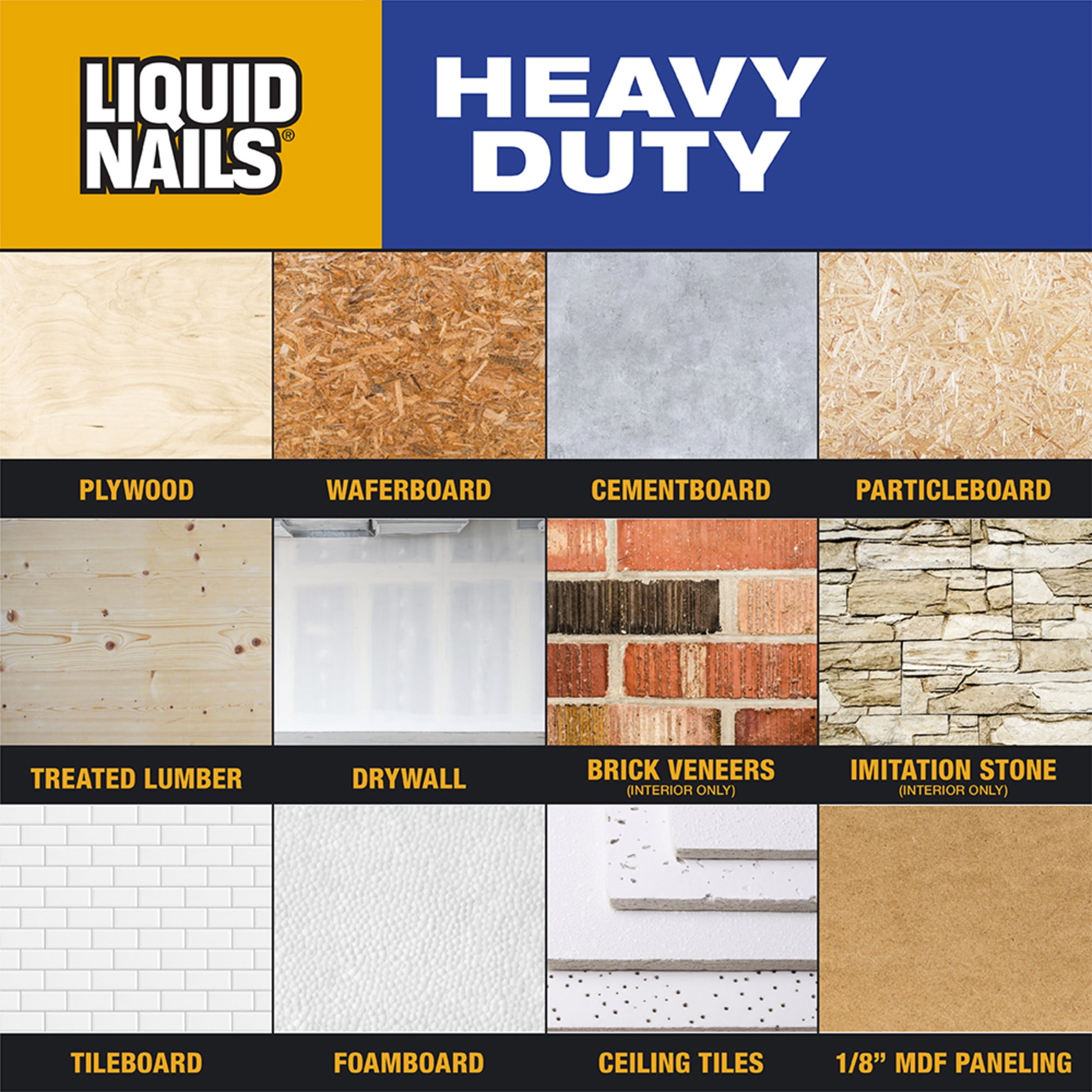 Liquid Nails Heavy Duty Construction Adhesive (White, 10 oz) k5osr - Image 2