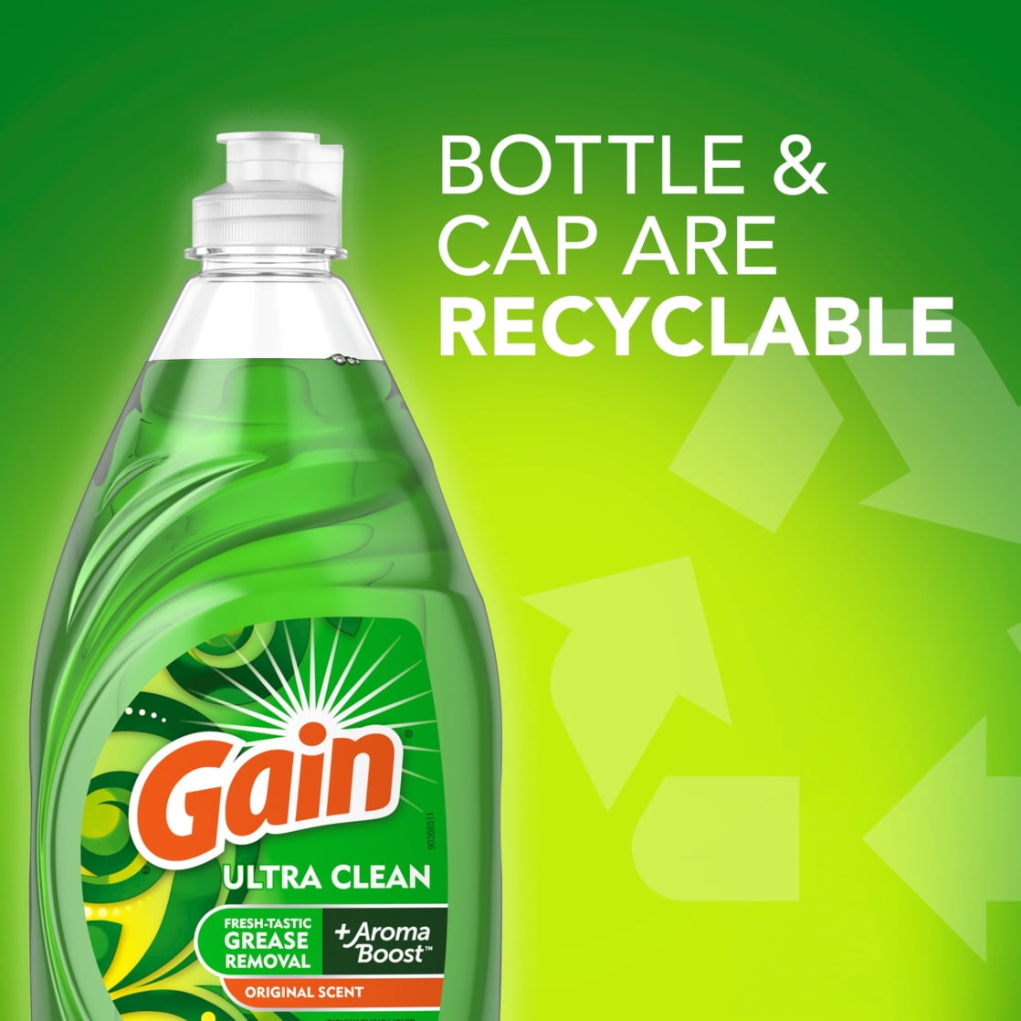 Gain Ultra Dishwashing Liquid Soap, Grease-Fighting Formula (Original Scent, 8 fl oz) rxexr