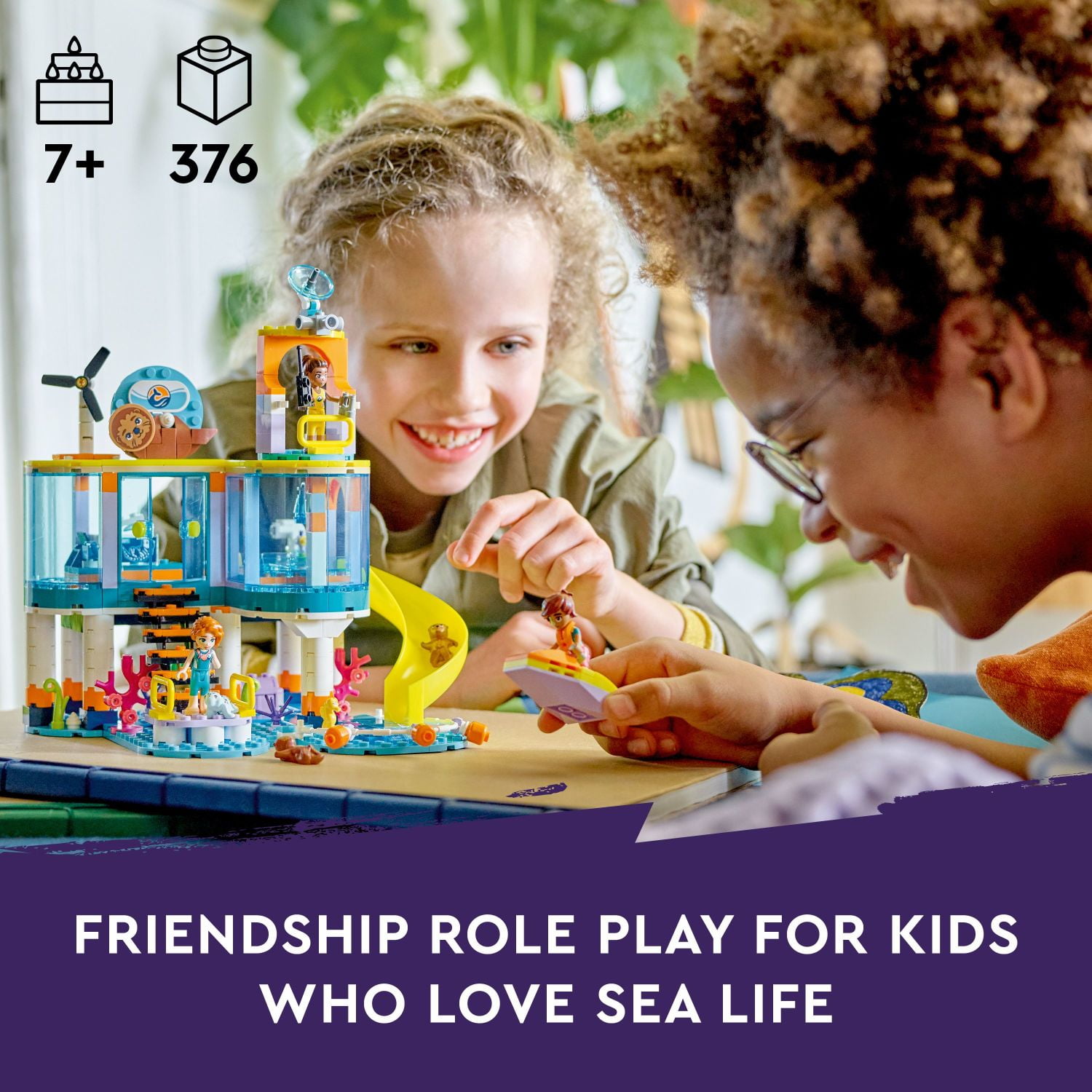 LEGO Friends Sea Rescue Center Building Set with Animal Figures and Water Scooter (41736, 9 in. H x 8 in. W x 7.5 in. D) 905na
