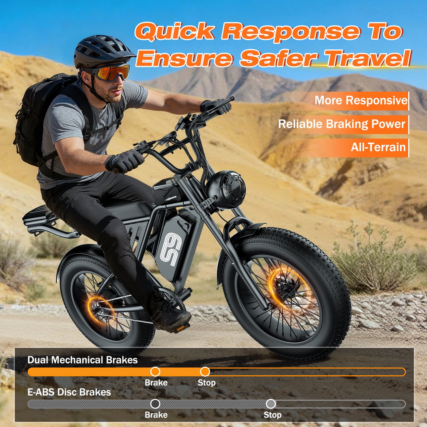 ASKGO Electric Bike for Adults, 750W Fat Tire Off-Road Ebike, 30MPH Speed & 75 Mile Range, Cargo Ebike with NFC Unlock (48V 20Ah) wkgi6