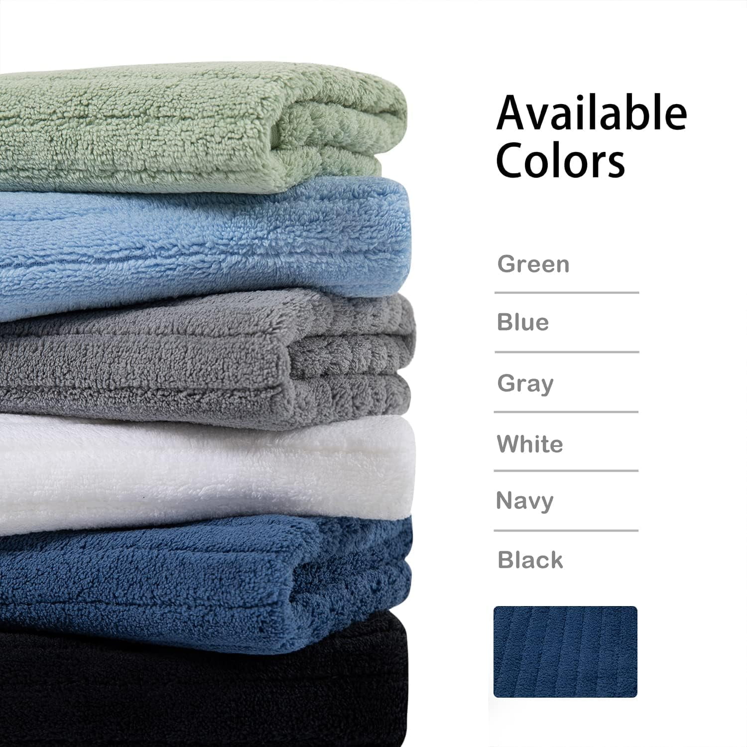 Jessy Home Oversized Microfiber Bath Towels Set (Dark Gray, 4 Pack, 35 in x 70 in) j6e97