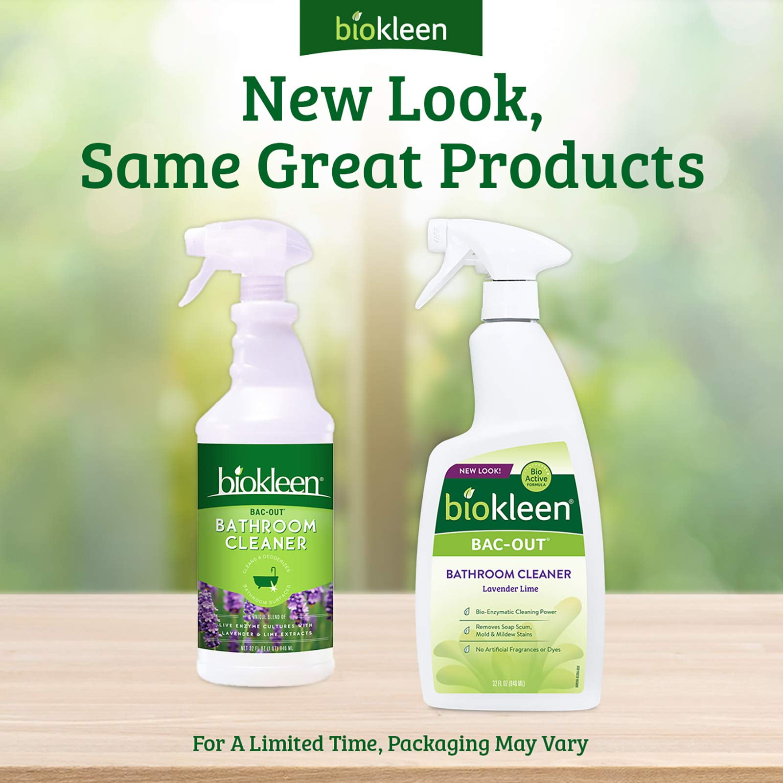 Biokleen Bac-Out Bathroom Cleaner, Lavender Lime Scent, Bio-Enzymatic Formula (32 fl oz) x6cj6