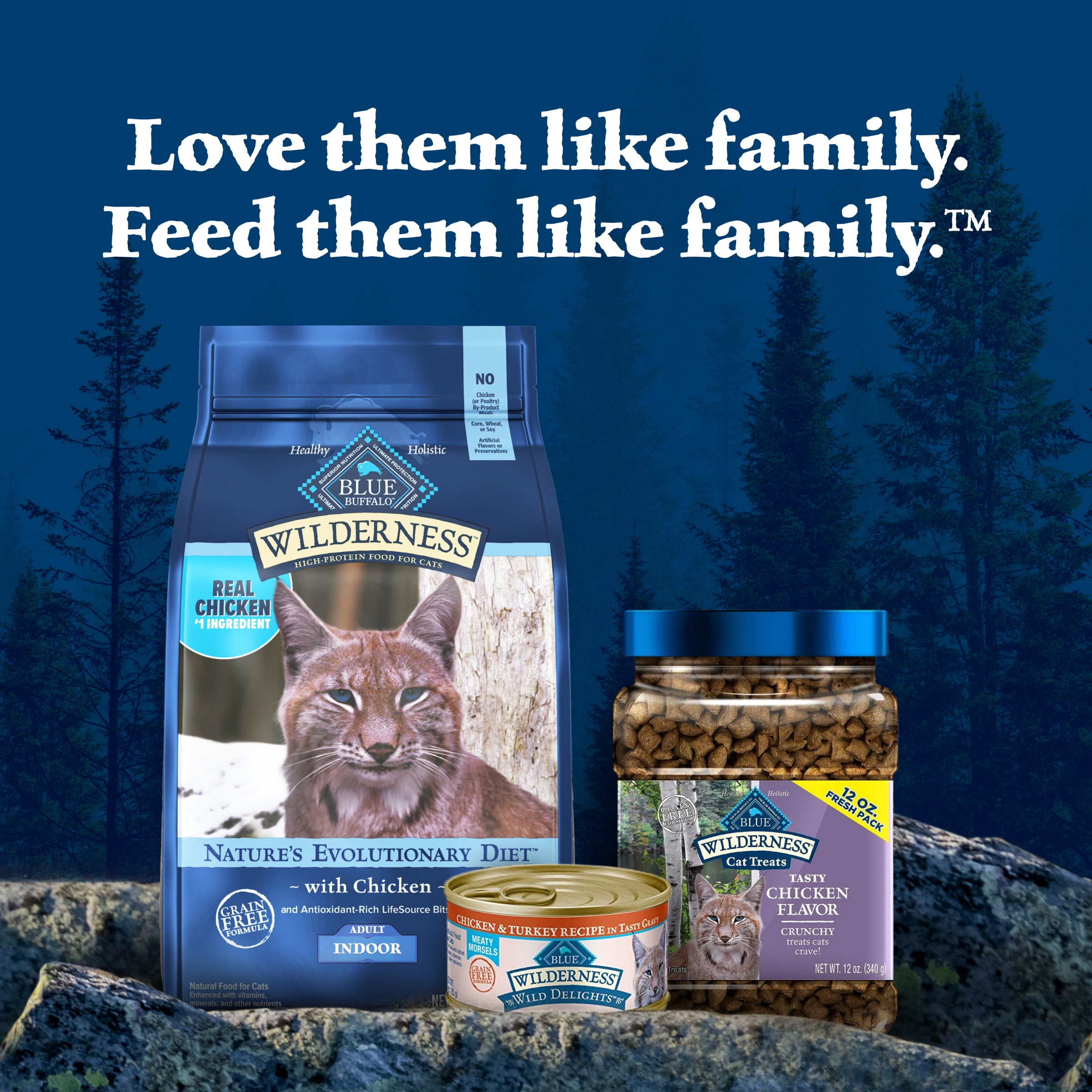 Blue Buffalo Wilderness High-Protein Grain-Free Dry Cat Food (Chicken, 11 lb) 26zfs