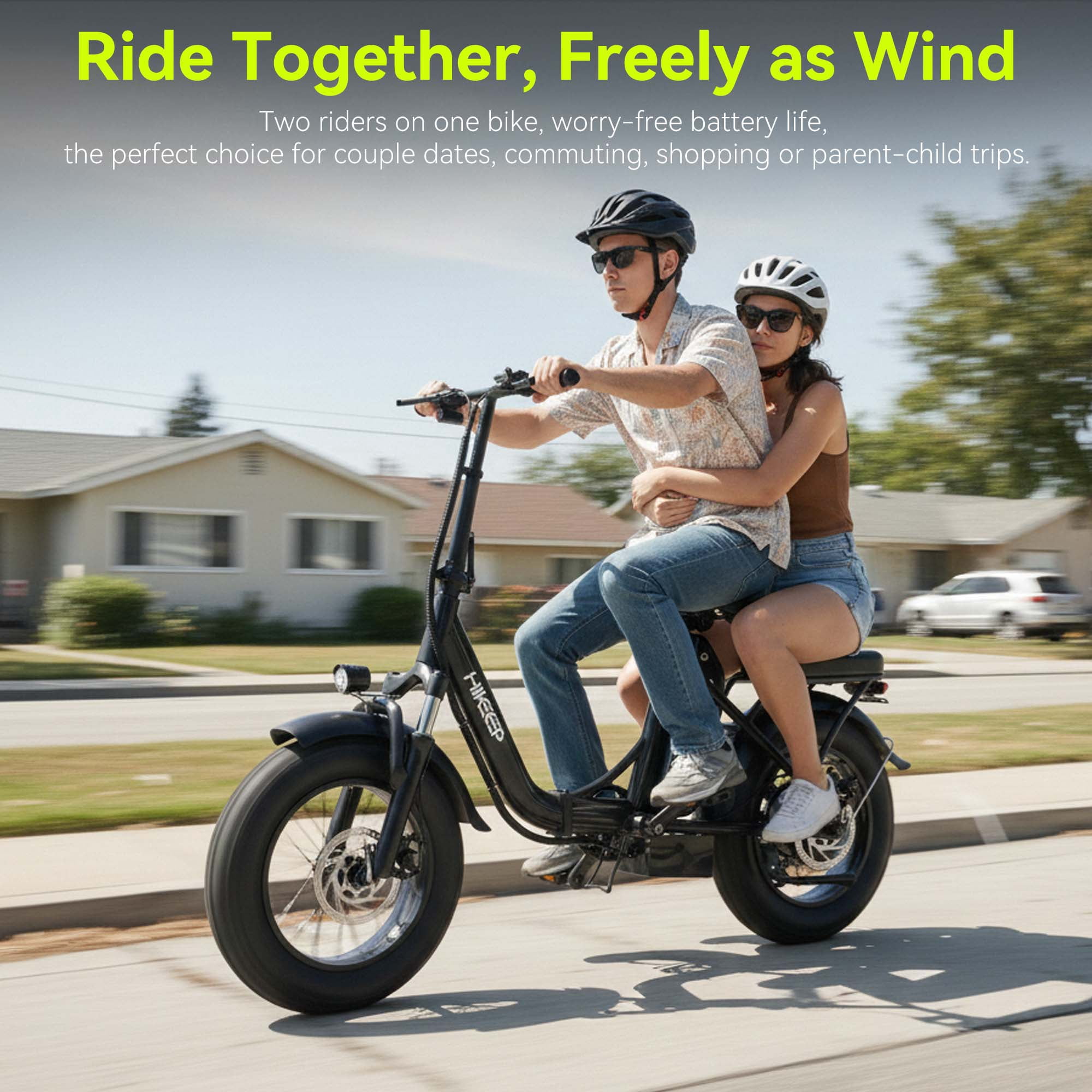HELOKEEP Folding Fat Tire Electric Bike for Adults, 1200W Peak Motor, 48V 10Ah Removable Battery, Dual Disc Brakes (White, 16 in) reyrn