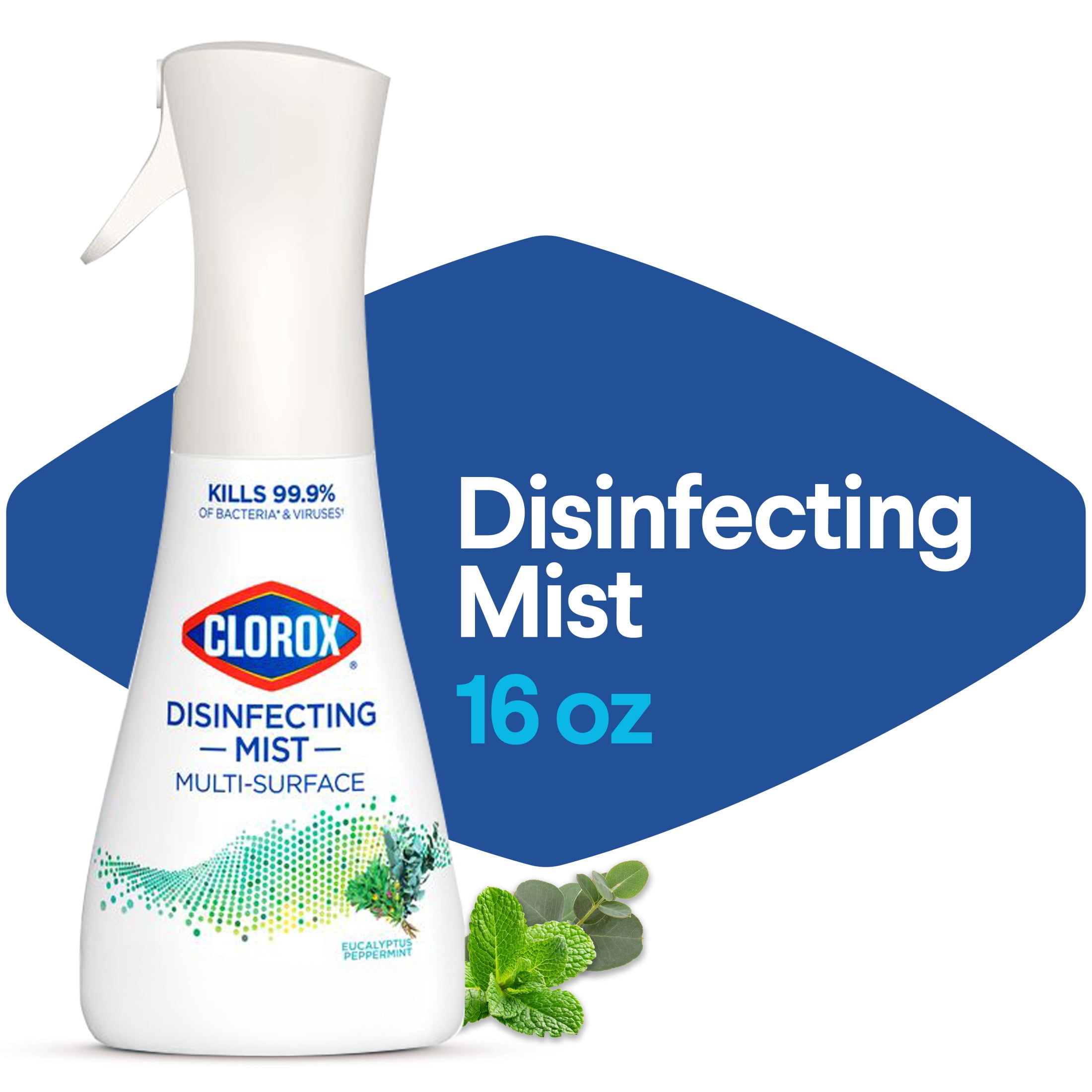 Clorox Disinfectant Mist, Multi-Surface Multi-Purpose Spray, Eucalyptus Peppermint Scent (16 fl oz) 15yv7
