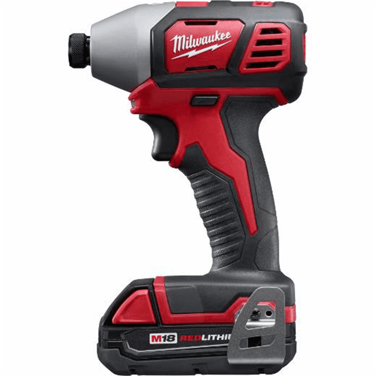Milwaukee M18 Cordless Impact Driver Kit, High-Torque Performance, Compact Design (Black, 1.5 Ah) nep1k