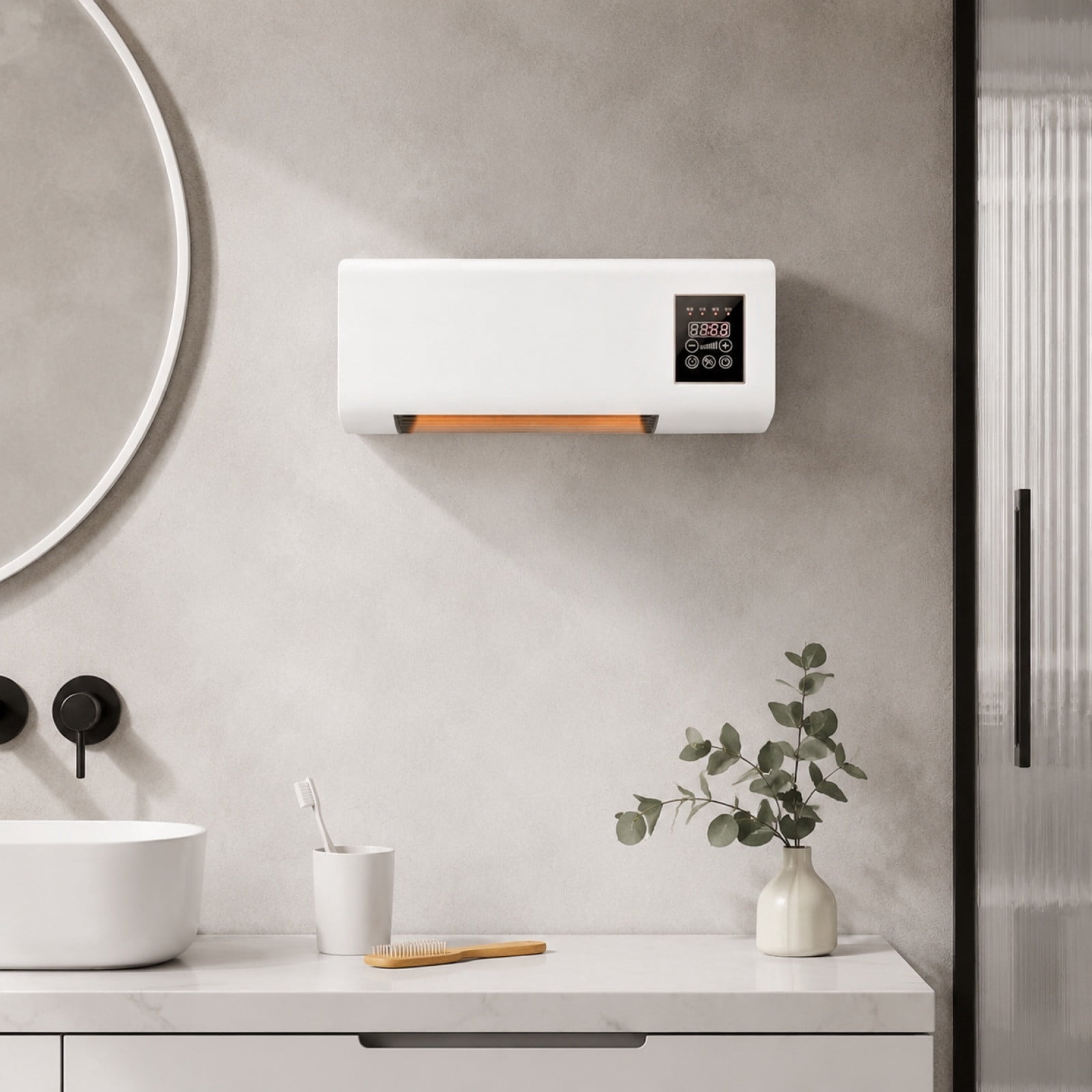 Yayiaclooher Portable Air Conditioner 3-in-1 Bladeless Fan (White, 12000 BTU) fm2r6