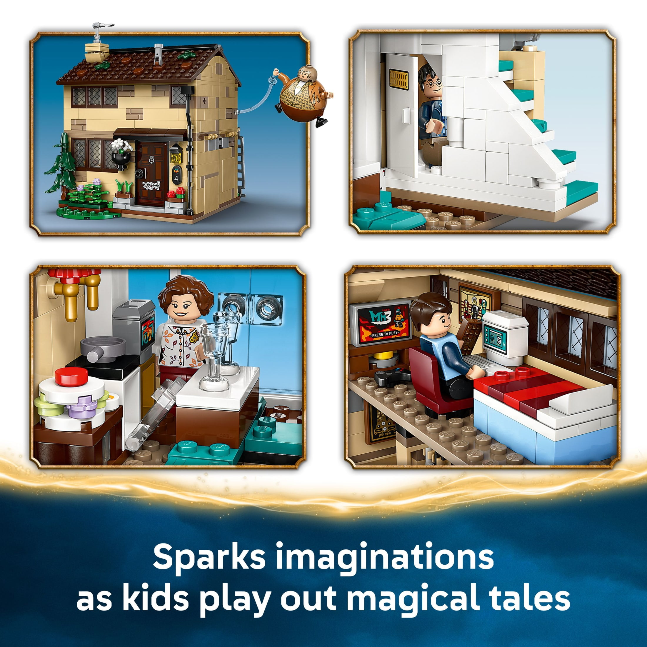 LEGO Harry Potter Privet Drive: Aunt Marge’s Visit Building Set (639 Pieces) fcz8f