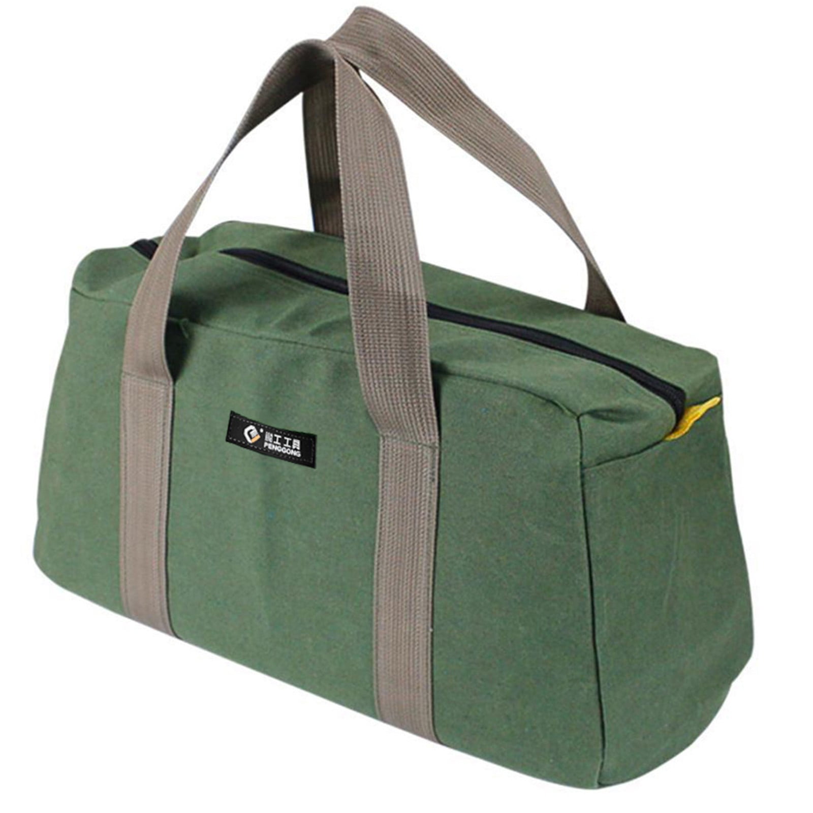 Fenull Mechanics Tool Bag Heavy-Duty Canvas Multi-Function Portable Storage Organizer (Green, 5.9x3.9x2 in) 6nri0
