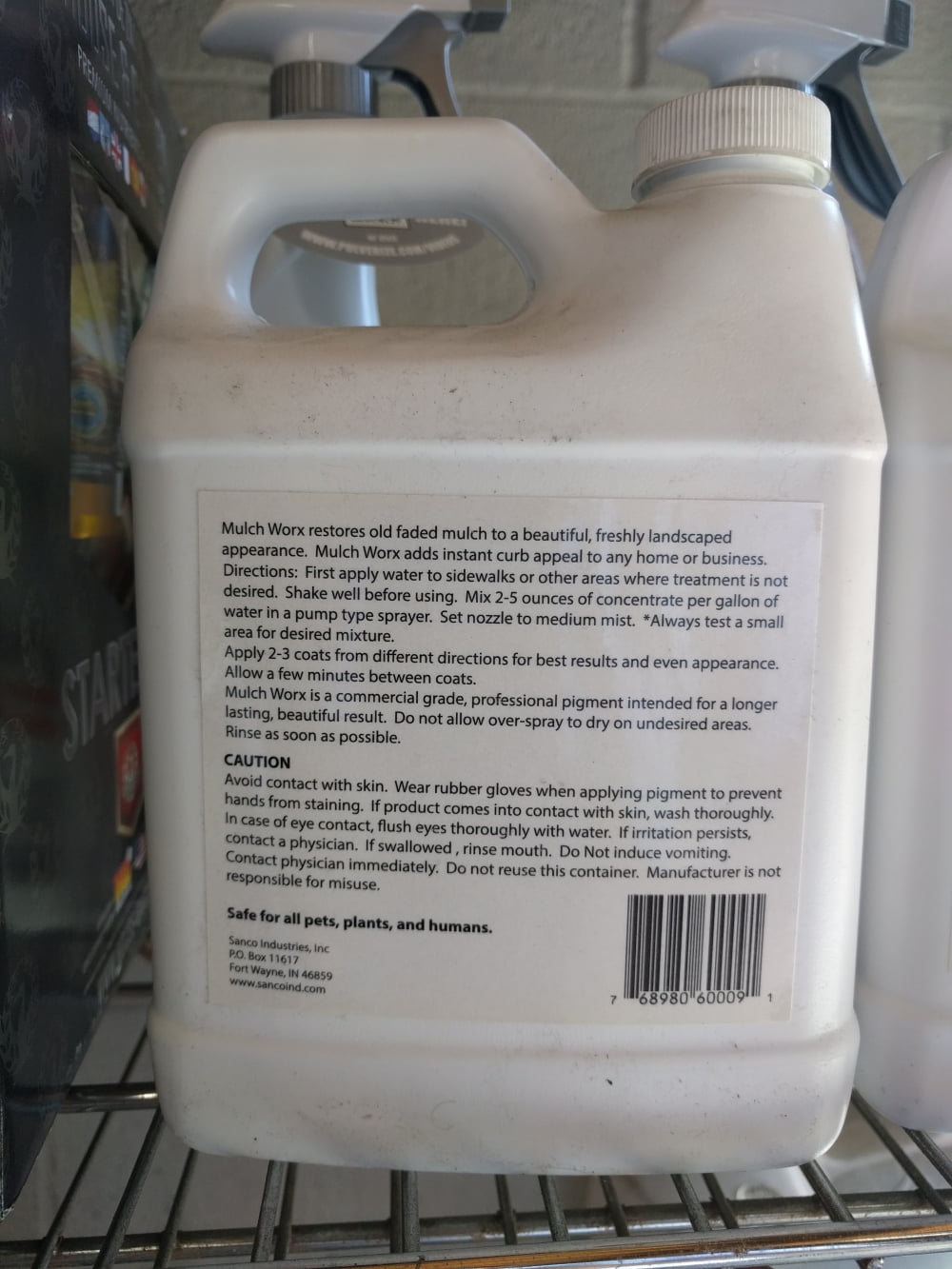 Sanco Mulch Worx Landscape Mulch Colorant (Brown, 32 fl oz) 17l3s