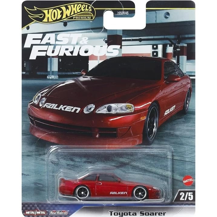 Hot Wheels Fast & Furious Premium Diecast Car Set (5-Vehicle Bundle, 1:64 Scale) oz9p7
