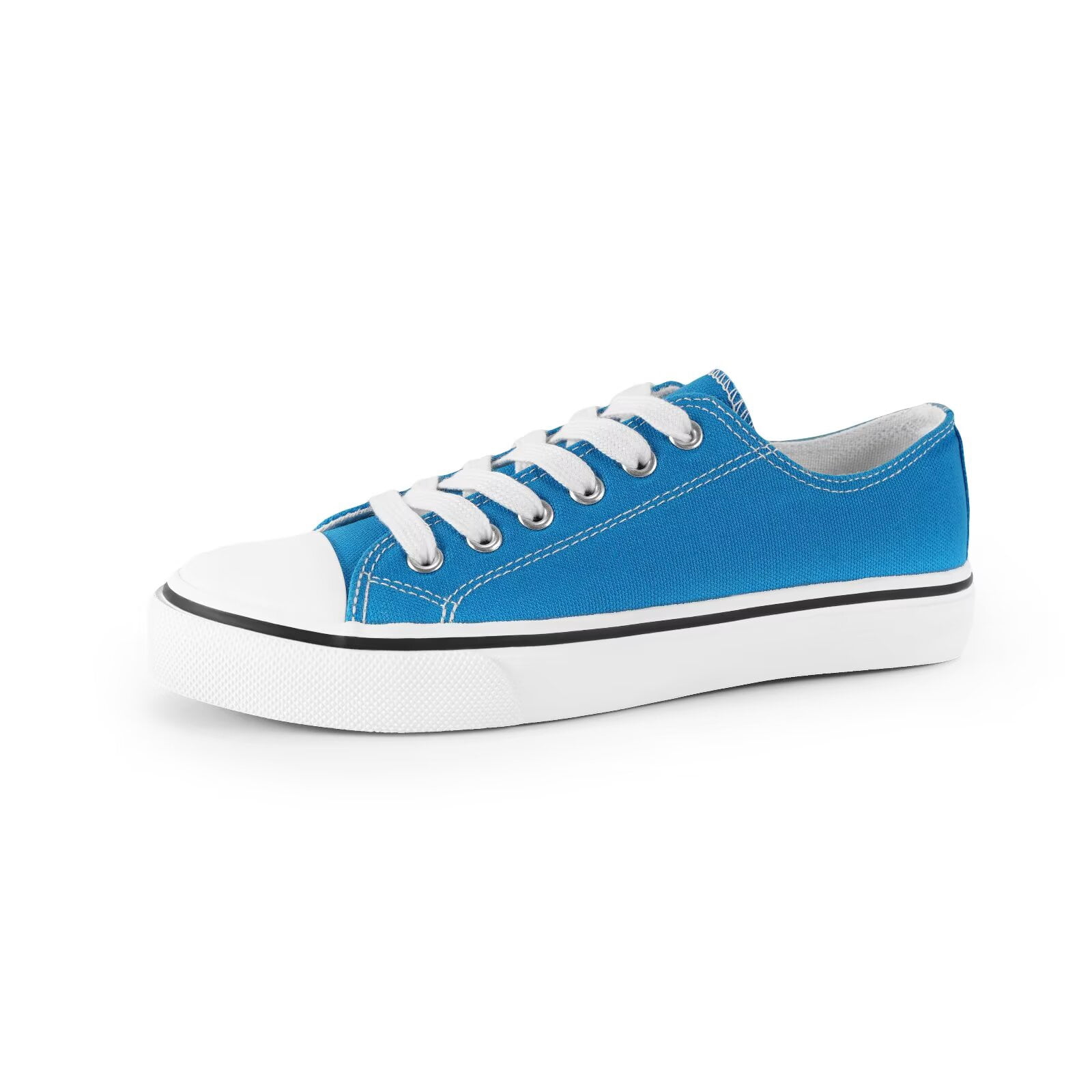 KEINDI Women's Classic Canvas Sneakers Low Top Lace-Up Casual Shoes (Turquoise, 8 US) qipym