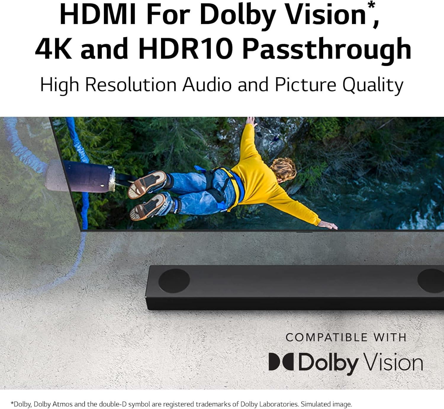 LG 5.1.3 Channel Soundbar System with Dolby Atmos and Rear Surround Speakers (Black, S80TR) v11xp
