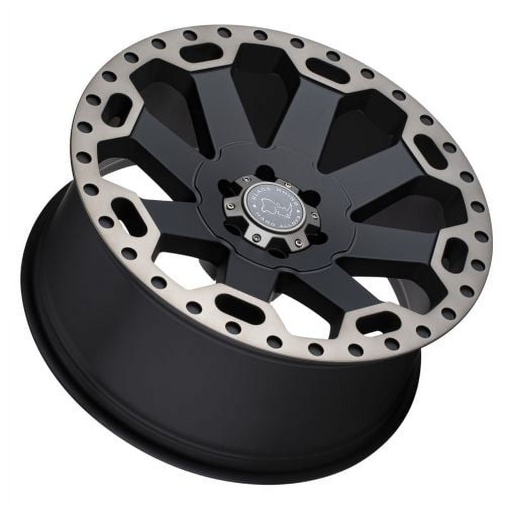 Black Rhino Warlord Off-Road Wheel (Matte Black with Machined Dark Tint, 17x9 in) ip6ly