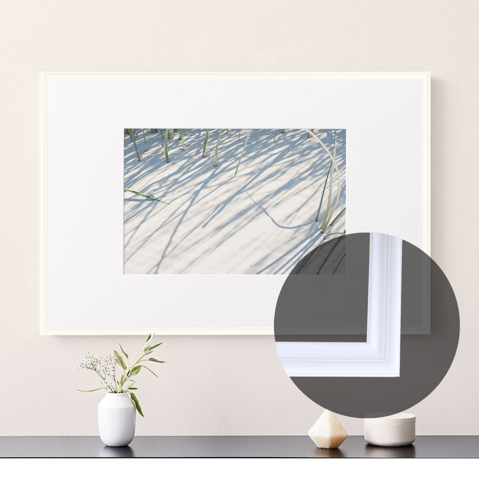 Gaahing Flexible Wall Molding Trim and Chair Rail, Peel and Stick Self-Adhesive (White, 16.4 ft x 1.3 in) yeeq1