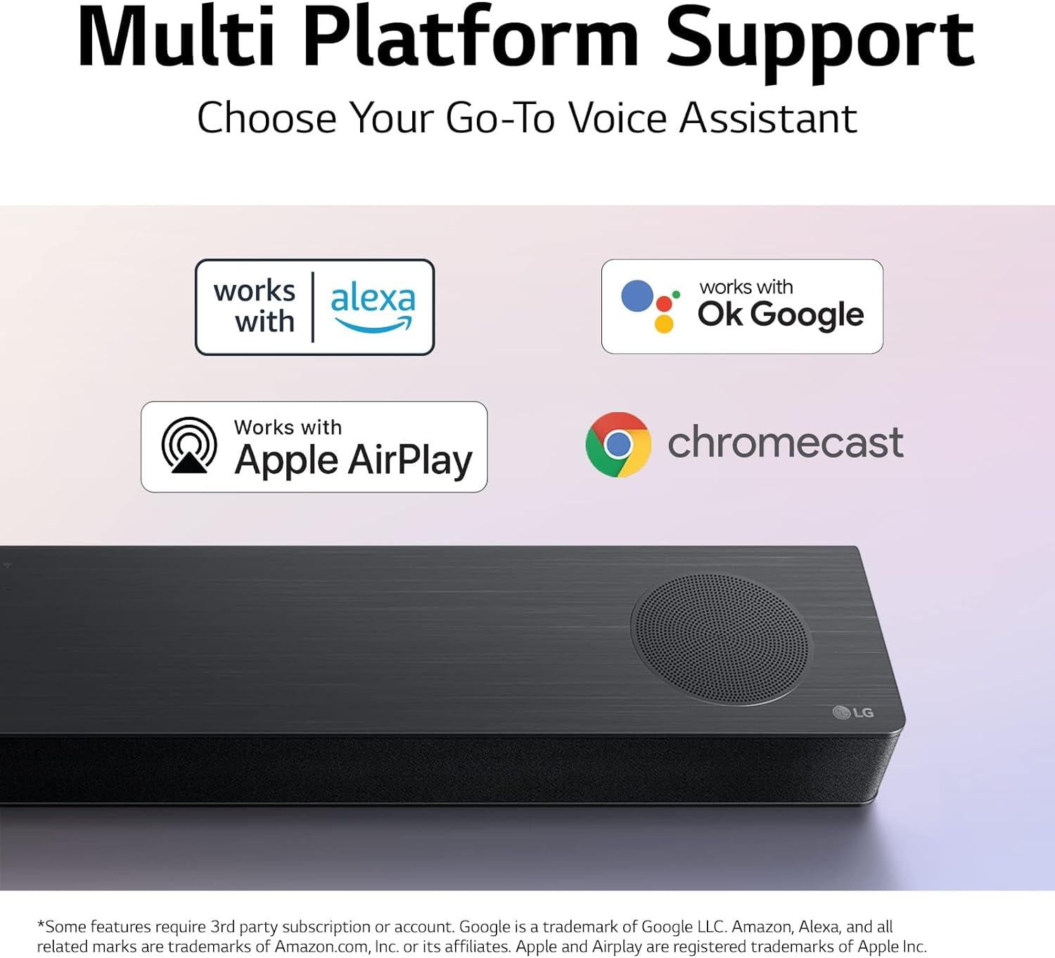 LG 5.1.3 Channel Soundbar System with Dolby Atmos and Rear Surround Speakers (Black, S80TR) v11xp
