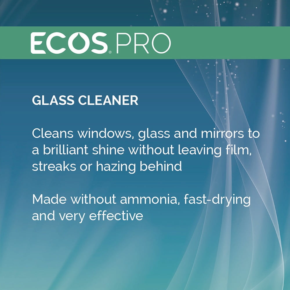ECOS Proline Glass Cleaner Spray, Vinegar Scented Streak-Free Formula (32 fl oz, 6 Pack) 540zs