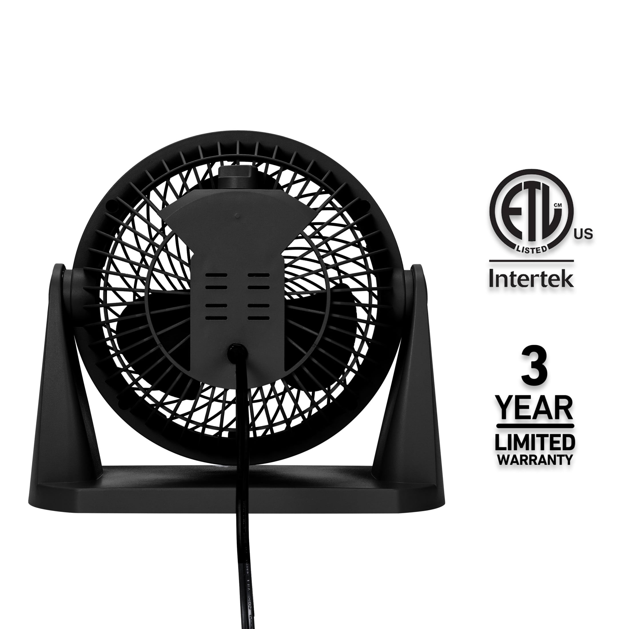 Holmes Blizzard 8 Inch Air Circulator Fan, High Velocity Table Desk Fan (Black, 8 in) lg28d
