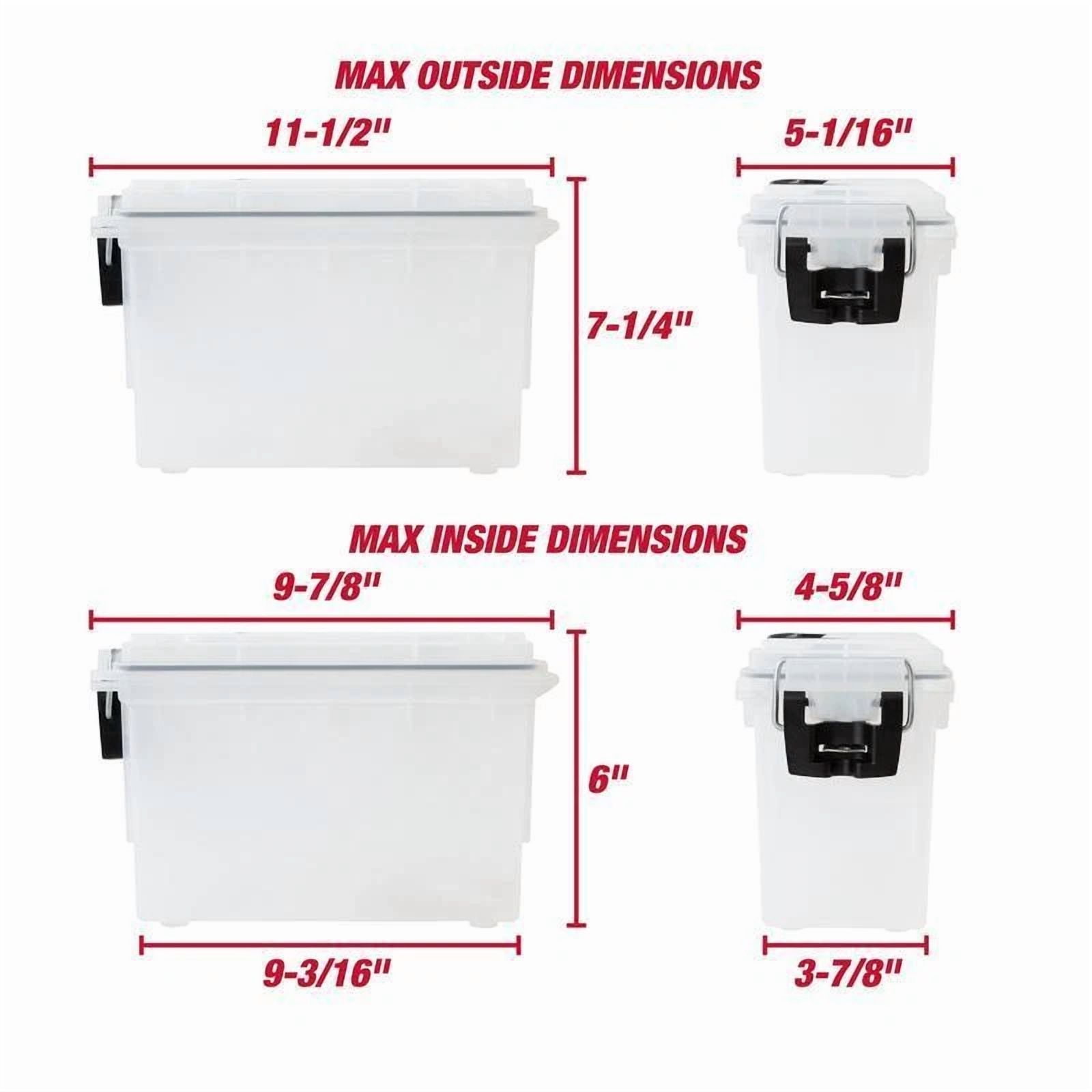 VAULT Durable Locking Stacking Utility Box Water Resistant Tool Storage (16 in x 12 in x 8 in) 61bob