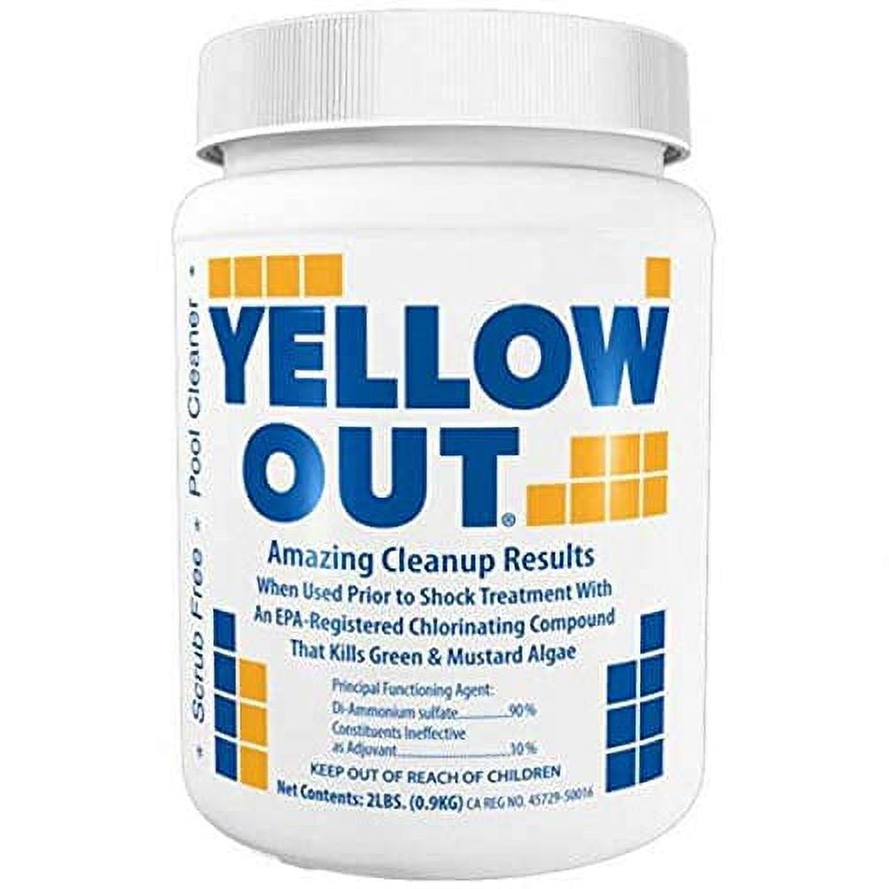 Coral Seas YELLOWOUT Pool Algaecide Treatment for Yellow and Mustard Algae (2 lb) mrjis