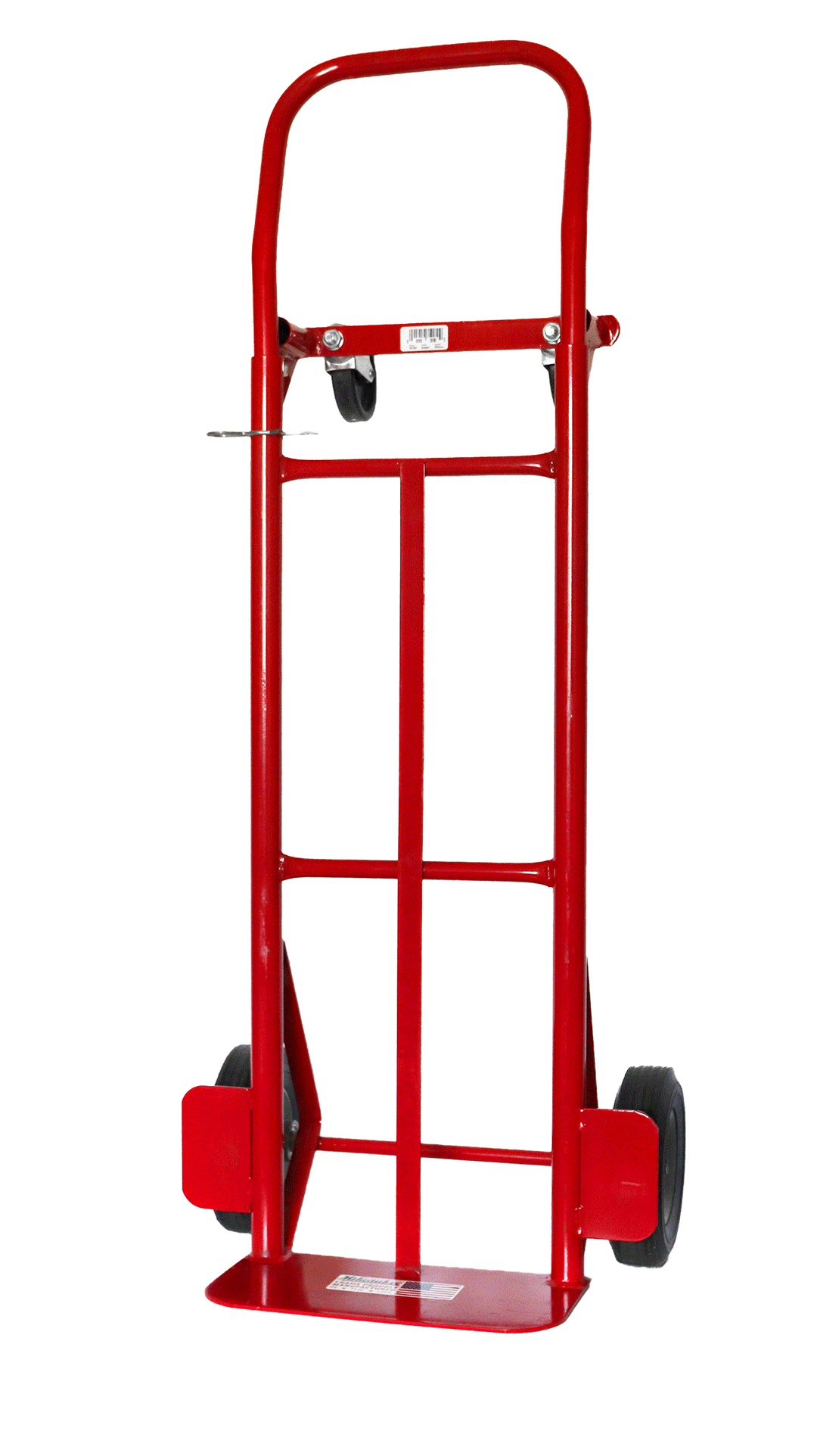 Milwaukee Convertible Hand Truck, Heavy-Duty Steel Dolly with Puncture-Proof Tires (600 lb Capacity, 47 in Height) y92w3