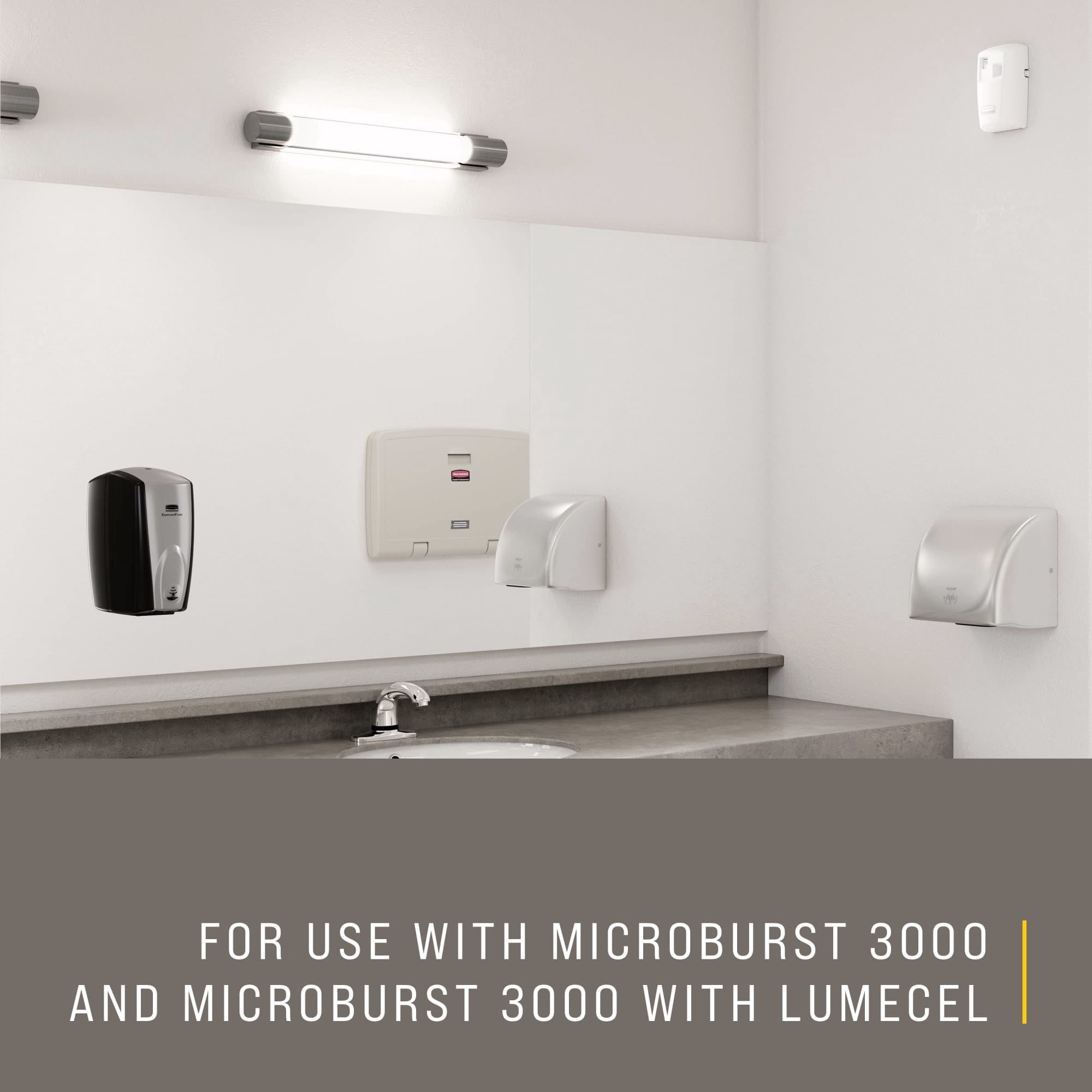 Rubbermaid Commercial Products Microburst 3000 Air Freshener Refill, Linen Fresh (3000 Sprays) 4kted