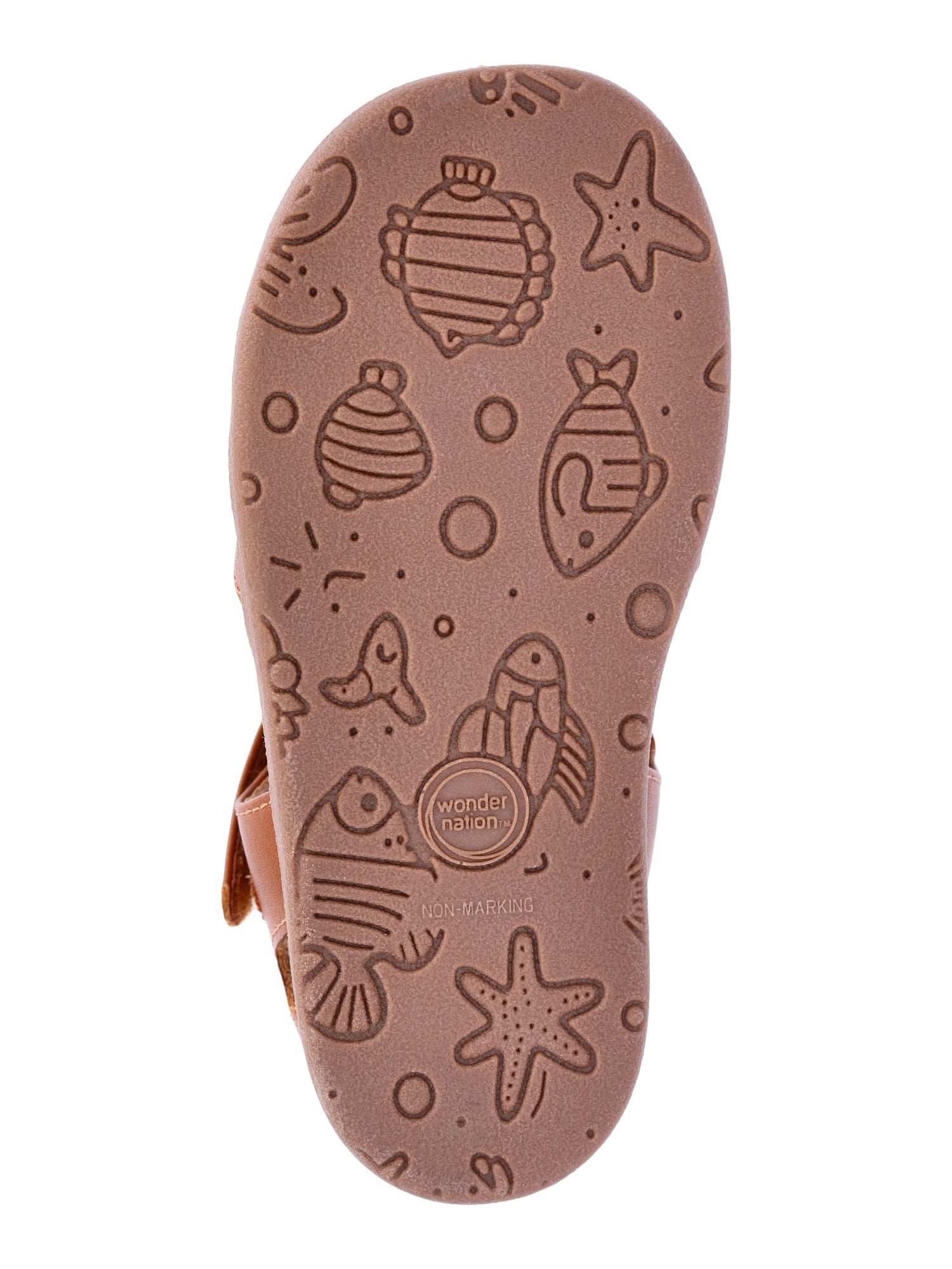 Wonder Nation Baby and Toddler Girls Fruit Sandals (Brown, 5 Toddler) afqt2