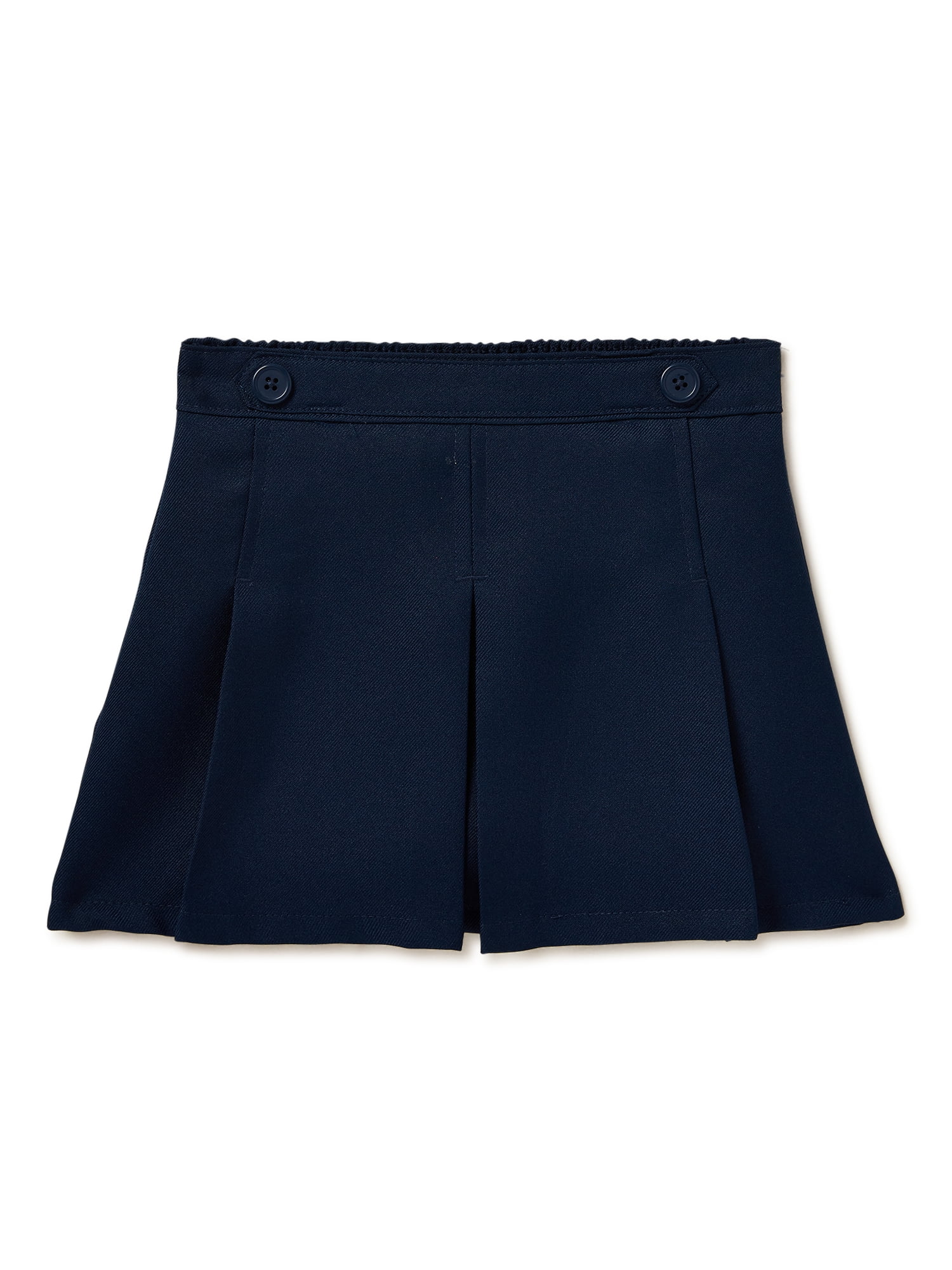 Wonder Nation Toddler Girls School Uniform Twill Scooter Skirt (Blue, 2T-5T) fjn45
