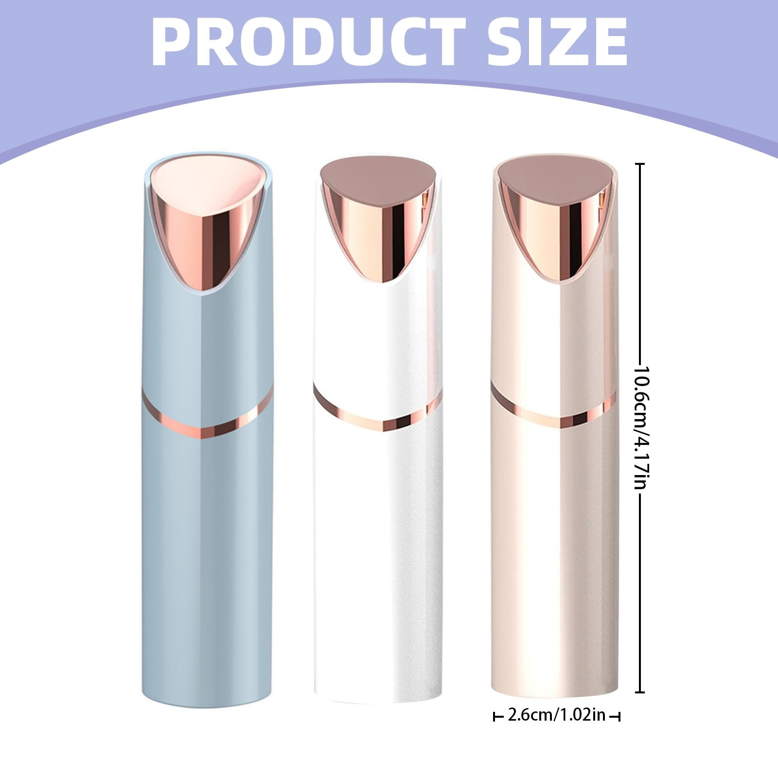 NCWSO Facial Hair Removal Device for Women (White, 5 in) bo6t7