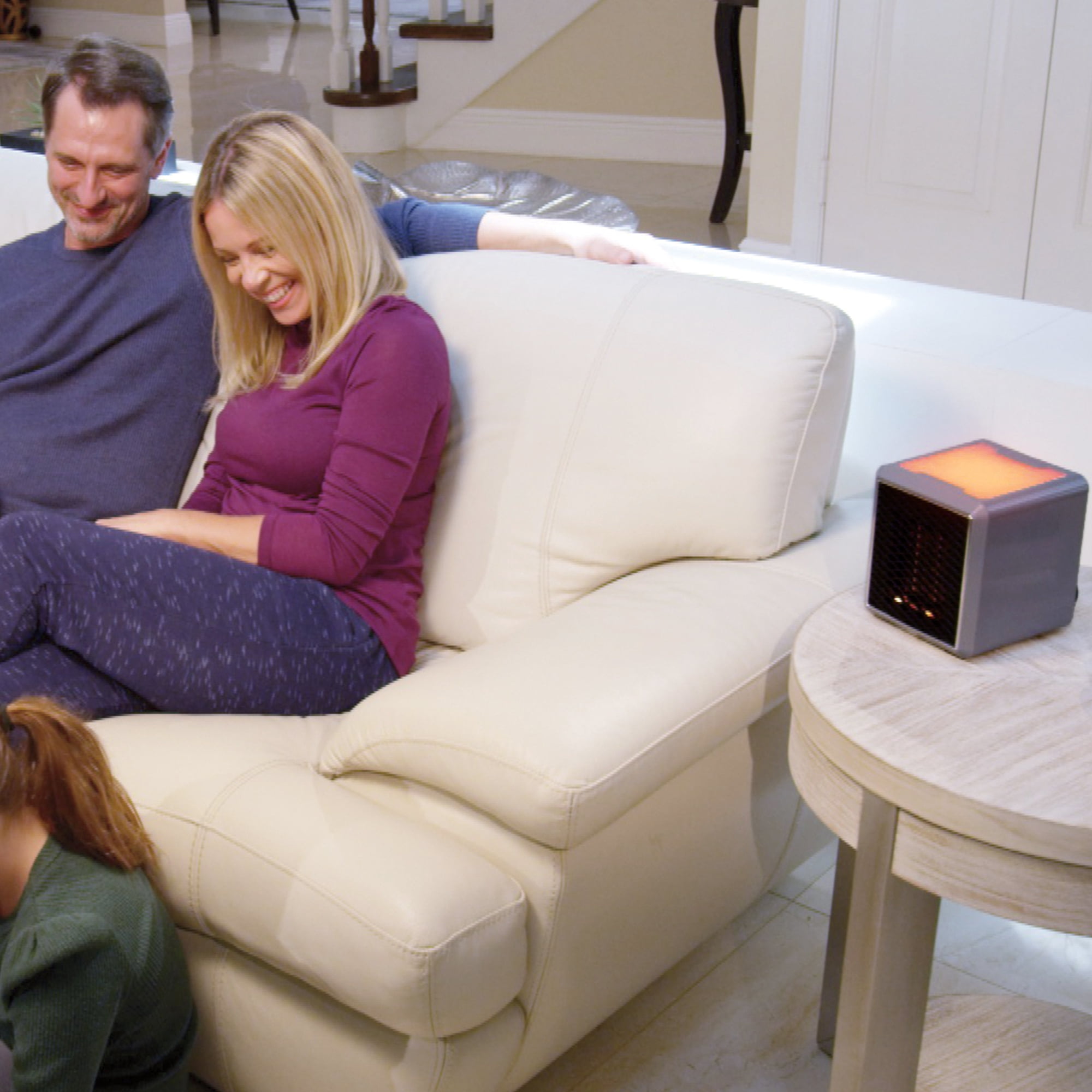 Handy Heater Pure Warmth Electric Ceramic Space Heater (Grey, 1200 Watt) tnjy0