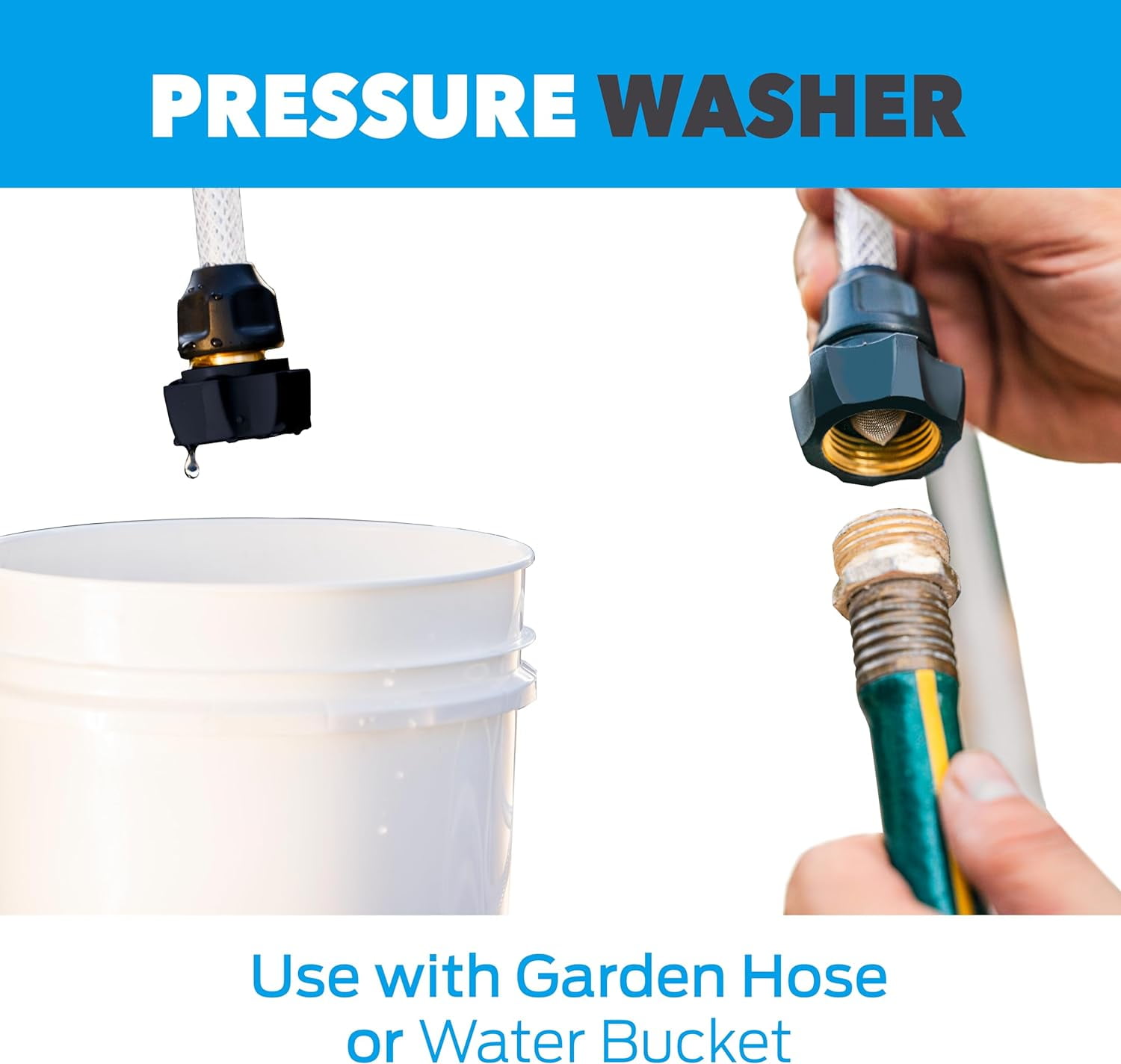 Pulsar 40V Cordless Pressure Washer with 5-in-1 Spray Nozzle (725 PSI, 0.92 GPM) qn3gv