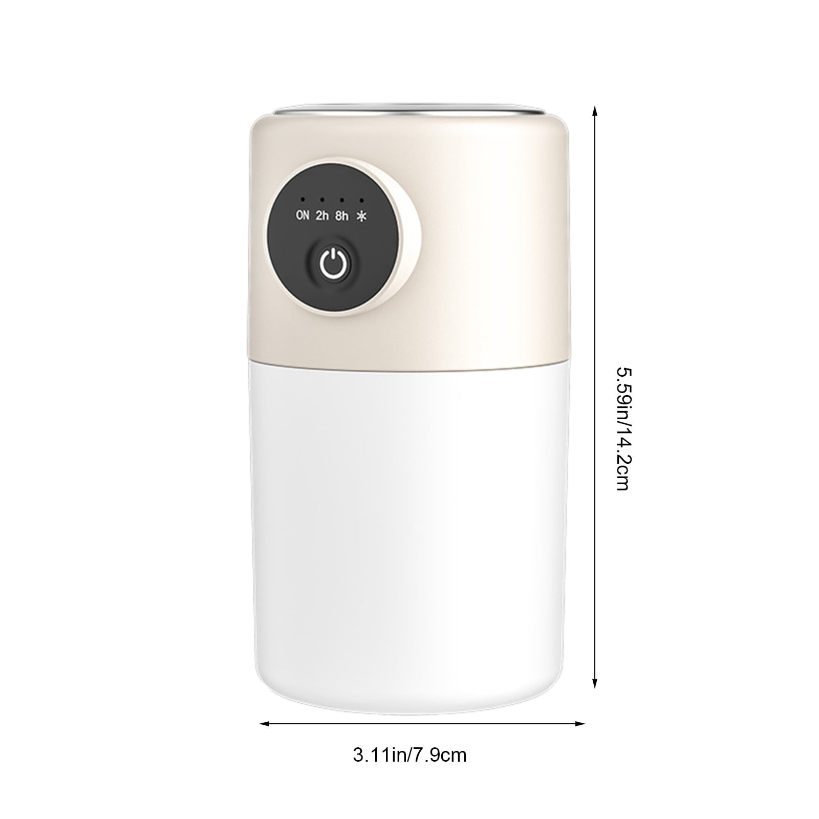Gcvizuso Cool Mist Humidifier, Essential Oil Diffuser for Bedroom and Office (Beige, 10 fl oz) d2b0r
