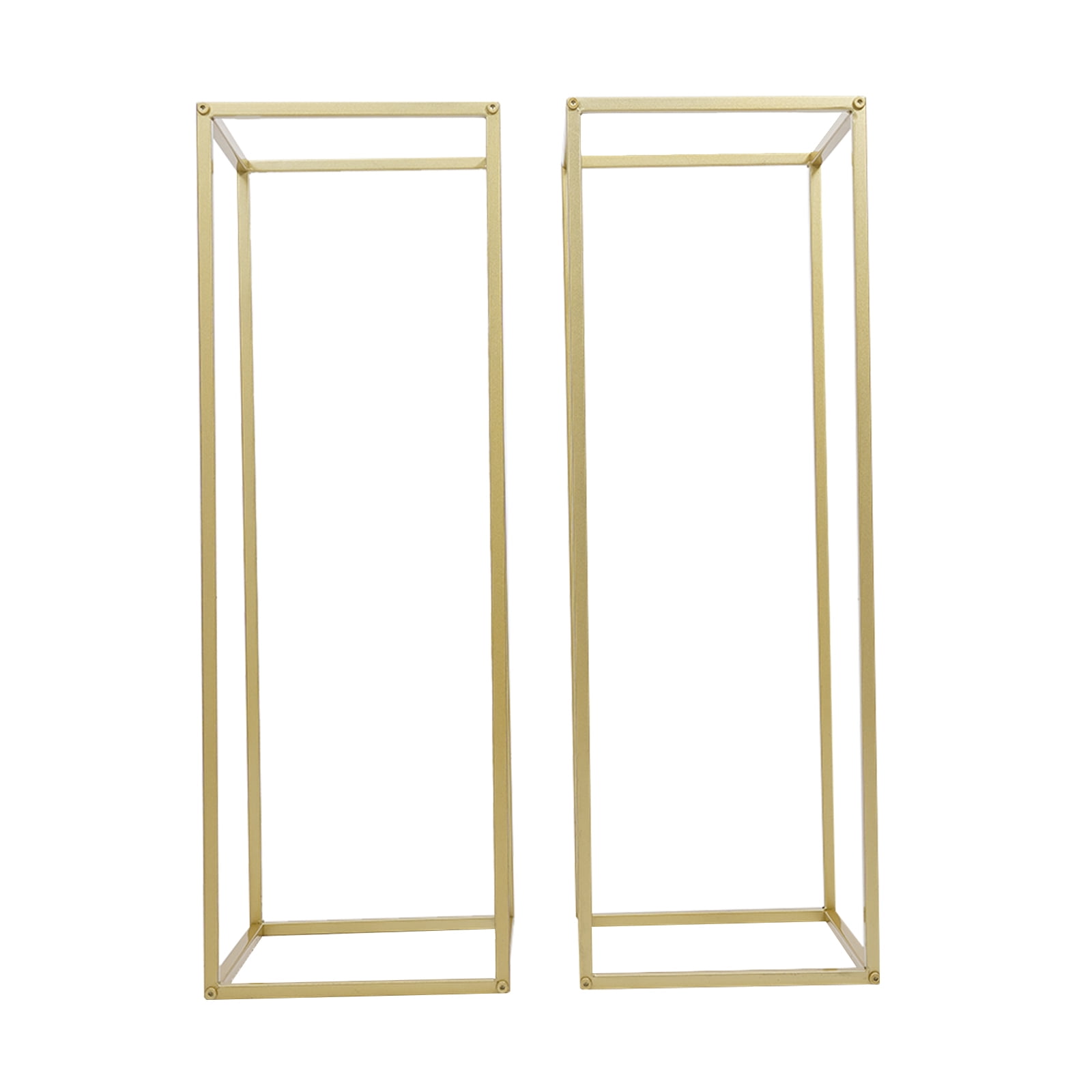 TOOL1SHOoo Wedding Arch Flower Stand Set, Heavy-Duty Metal Rectangular Backdrop Frame for Events (Gold, 3-Piece Set) 5l8ow