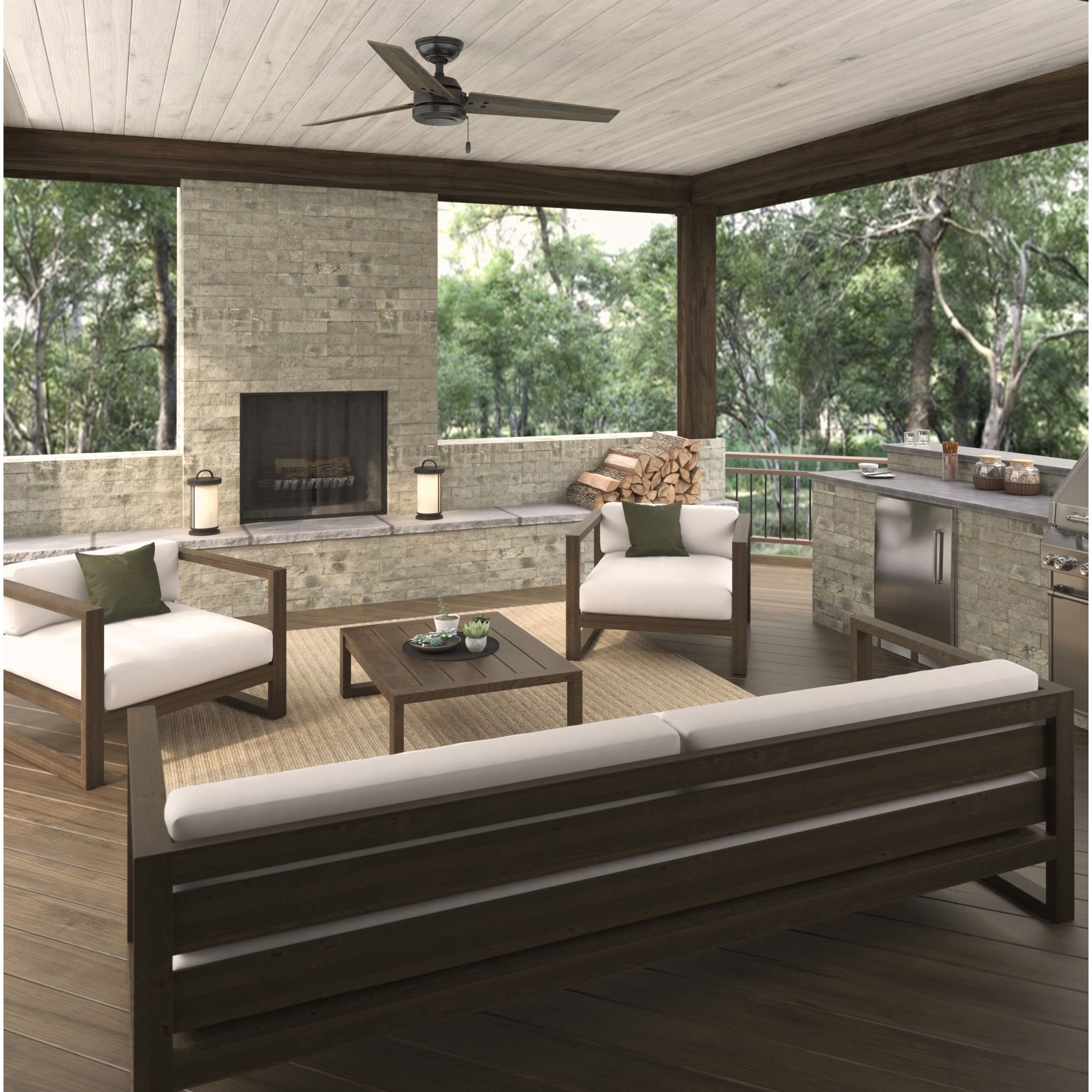 Hunter Cassius Ceiling Fan (Noble Bronze, 52 in) lmk63