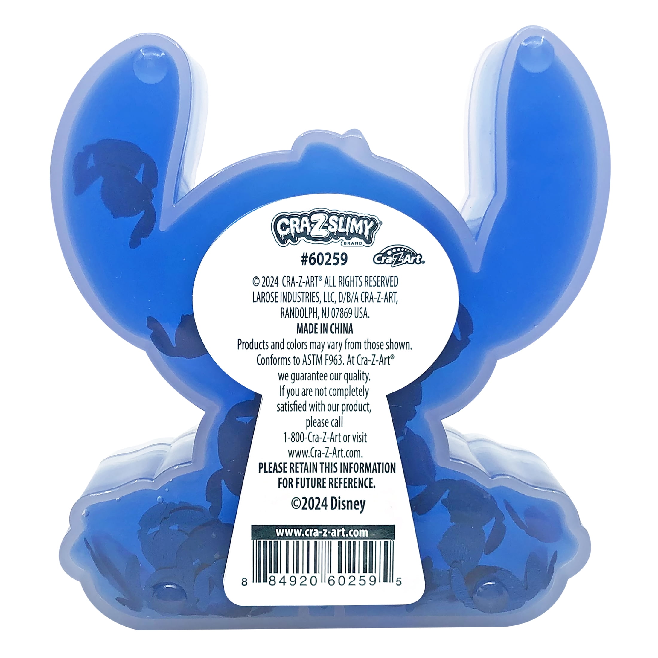 Cra-Z-Art Disney Lilo & Stitch Cra-Z-Slimy Glossy Slime Set (Blue, 6 oz) cwv5m