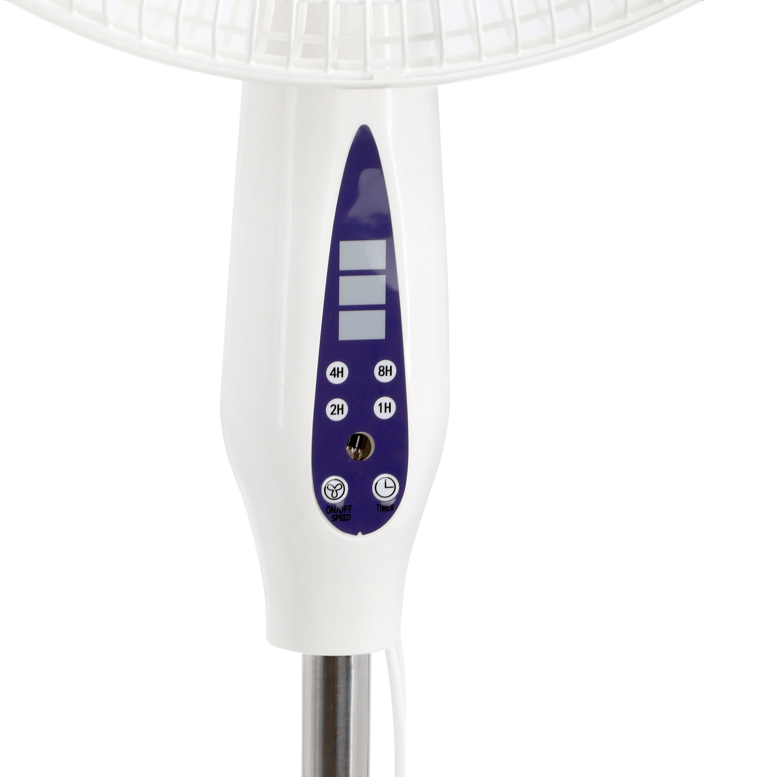 Vie Air 16 in 3-Speed Oscillating Stand Fan with Remote Control (White, 45.67 in) of4z3