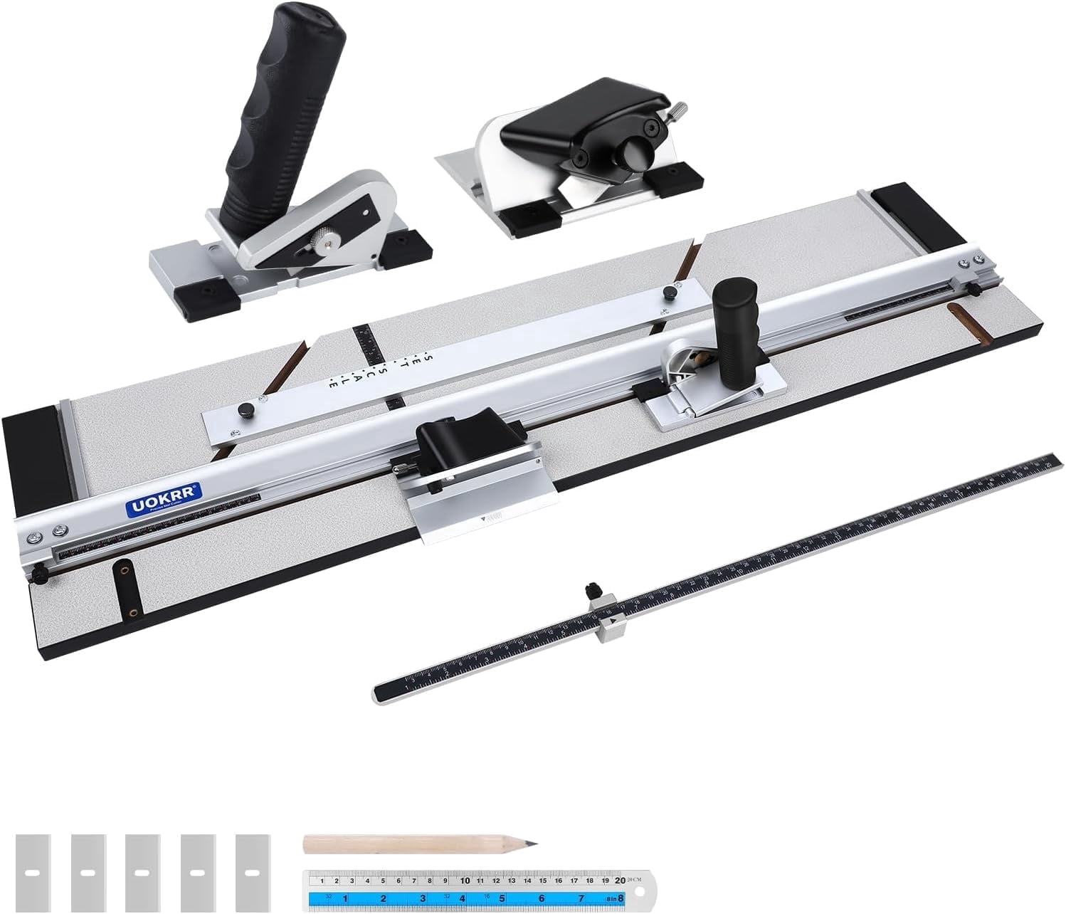 UOKRR 32-inch Compact Mat Cutter with 45-Degree Bevel and Straight Cutting Heads for Picture Framing (32 in) yyekd