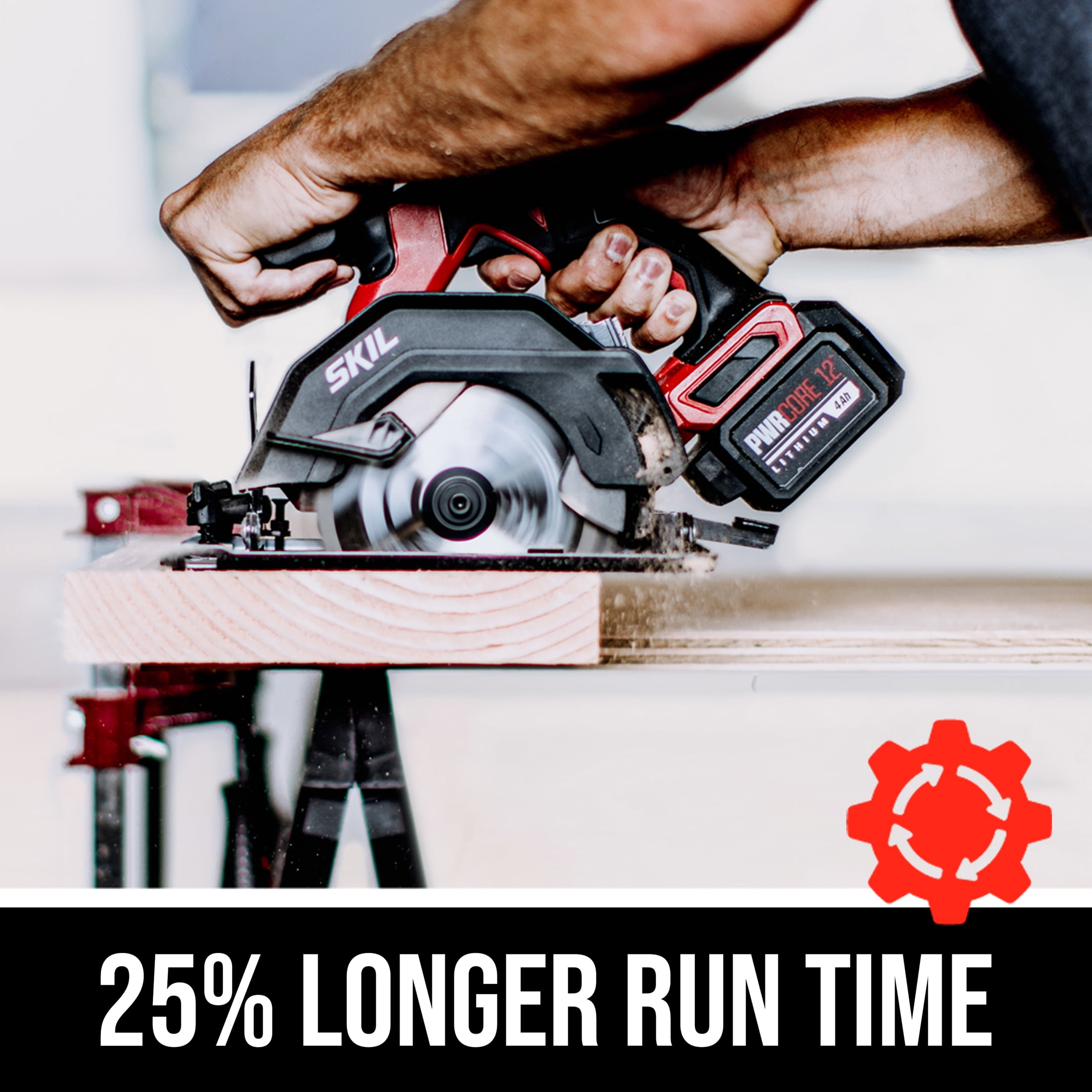 SKIL PWRCore 12V Cordless Circular Saw Kit with 4Ah Battery and PWRJump Charger (12V, 4Ah) 7sg38