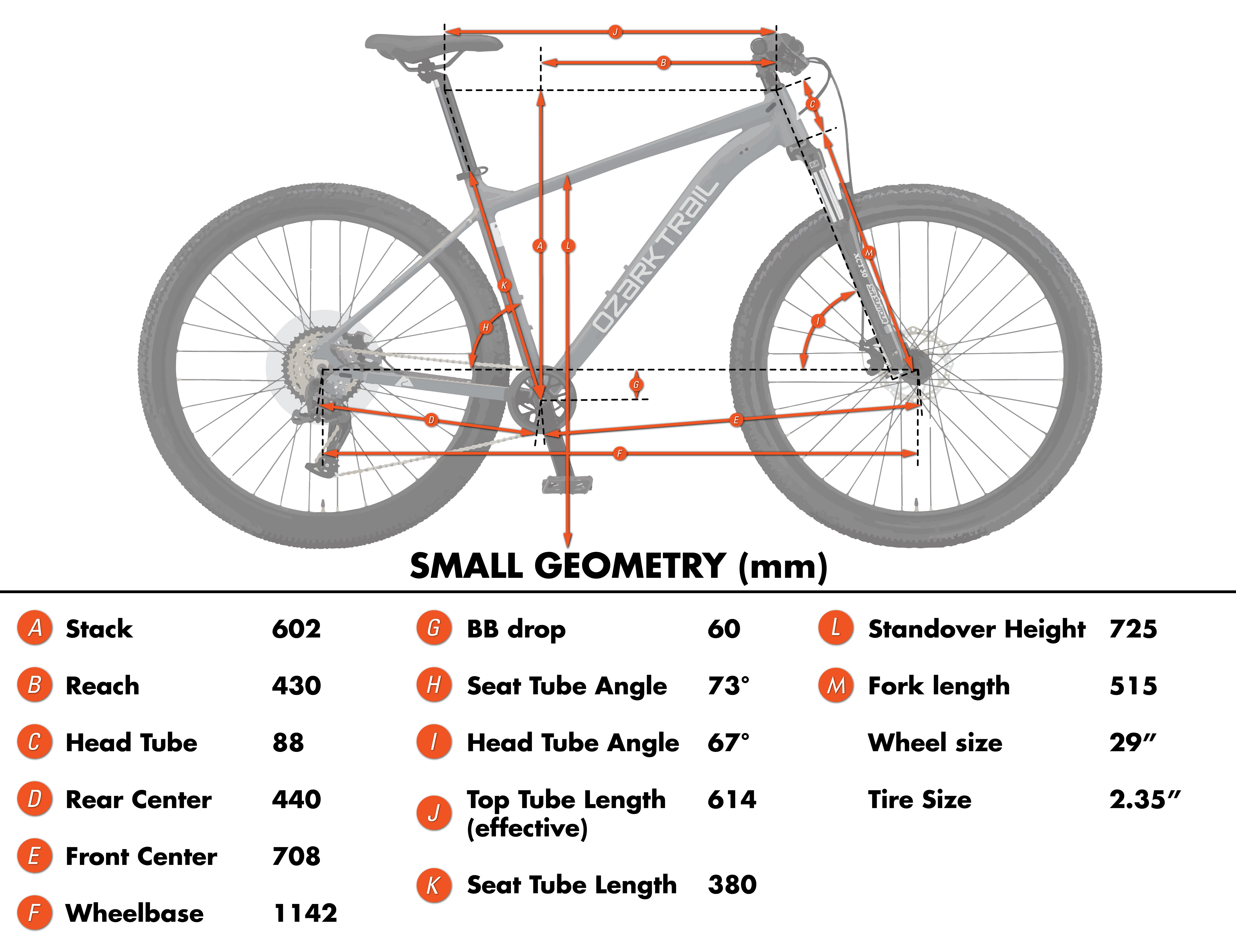 Ozark Trail 29 in M.2 Ridge Mountain Bike, Lightweight Aluminum Frame, Mechanical Disc Brakes (Gray, Small Frame) 1ivwt
