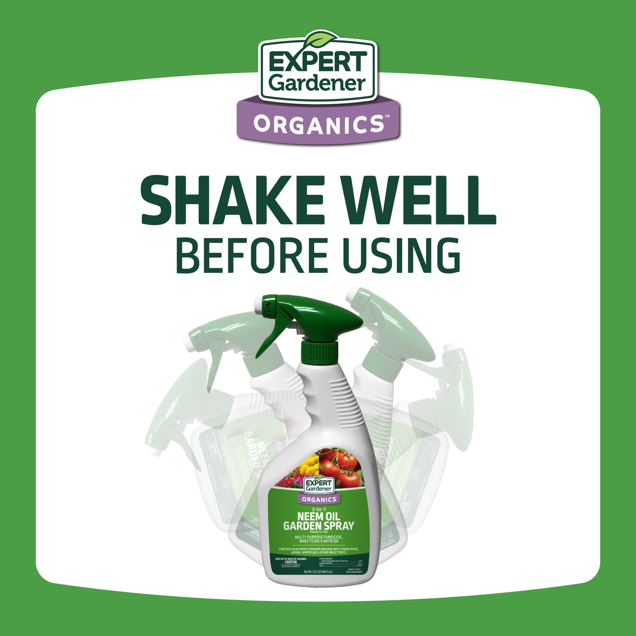Expert Gardener Neem Oil Ready to Use Insecticide Fungicide and Miticide (32 fl oz) yqe5y