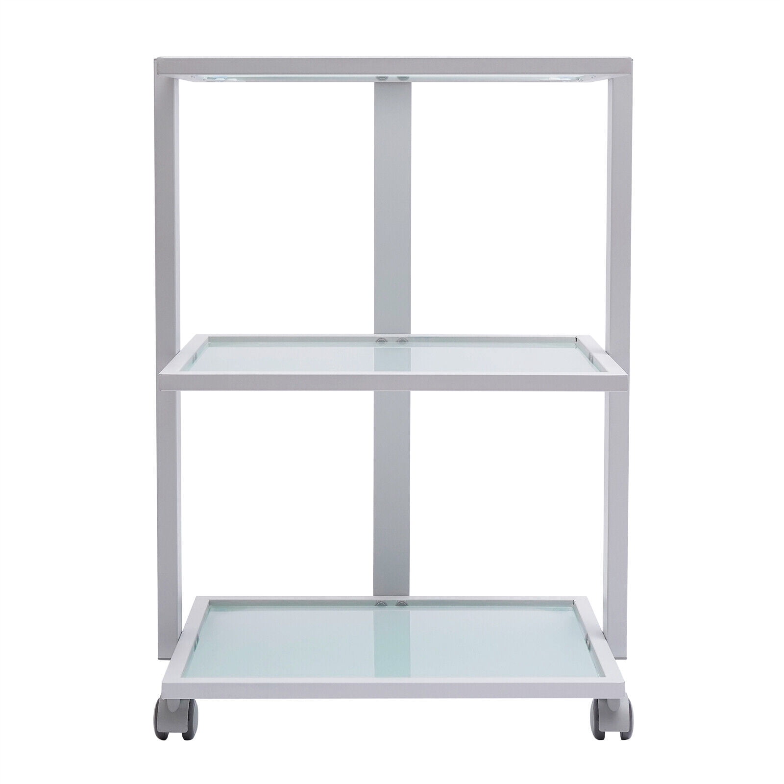 TFCFL Salon Trolley Esthetician Cart with 3-Tier Rolling Storage for Beauty Spa Facial (White) herxk