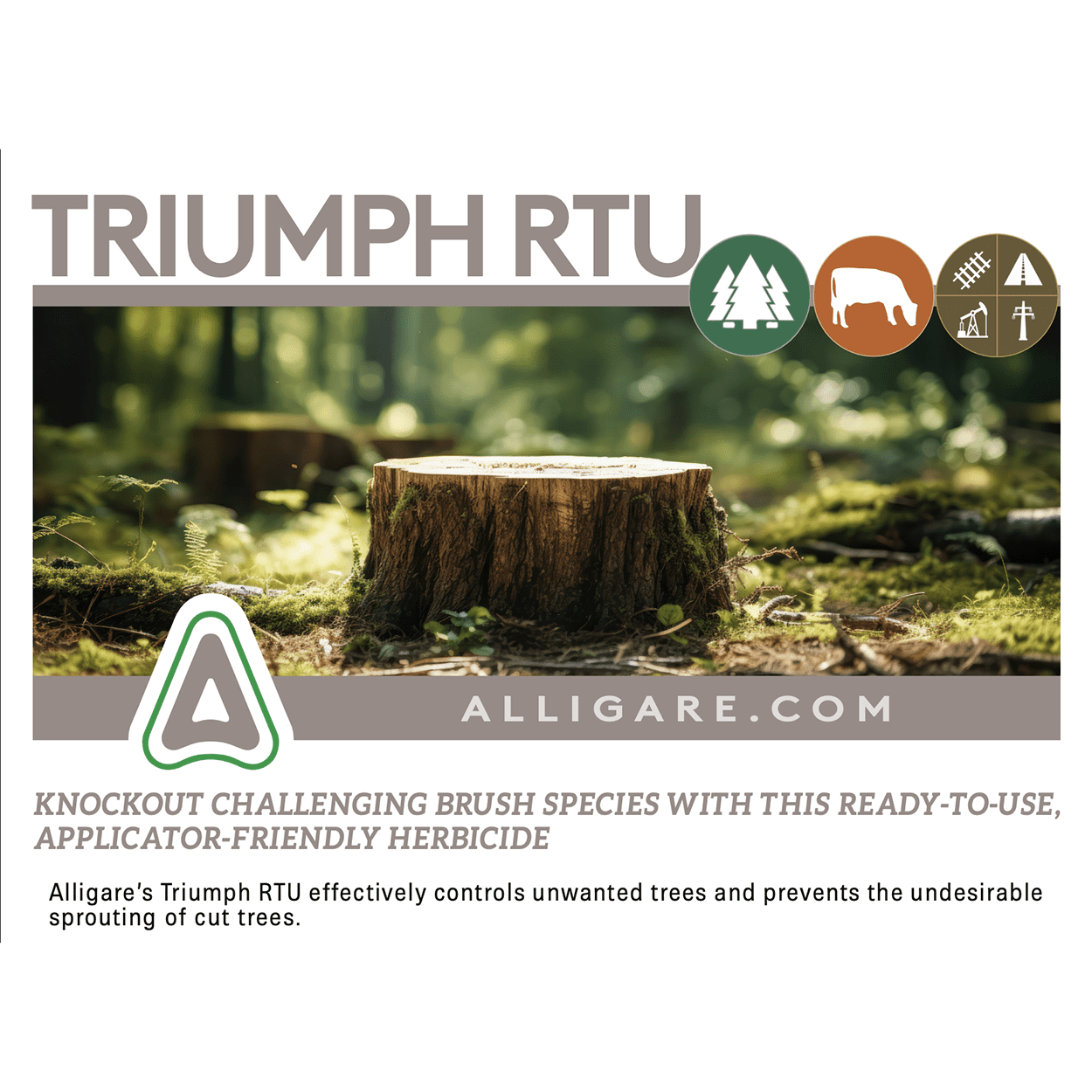 Alligare Triumph RTU Herbicide for Woody Plant Control (32 fl oz) or7p8