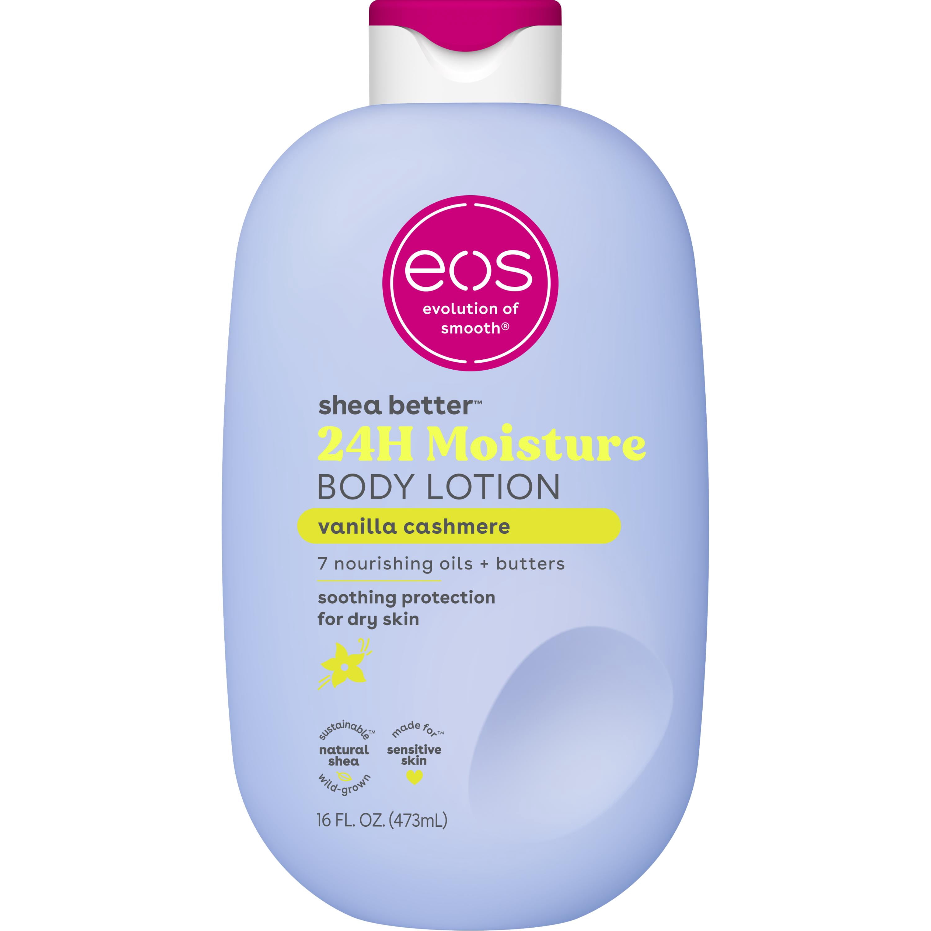 eos Shea Better Body Lotion, Vanilla Cashmere, Deep Hydration for Dry Skin (16 fl oz) u23lw