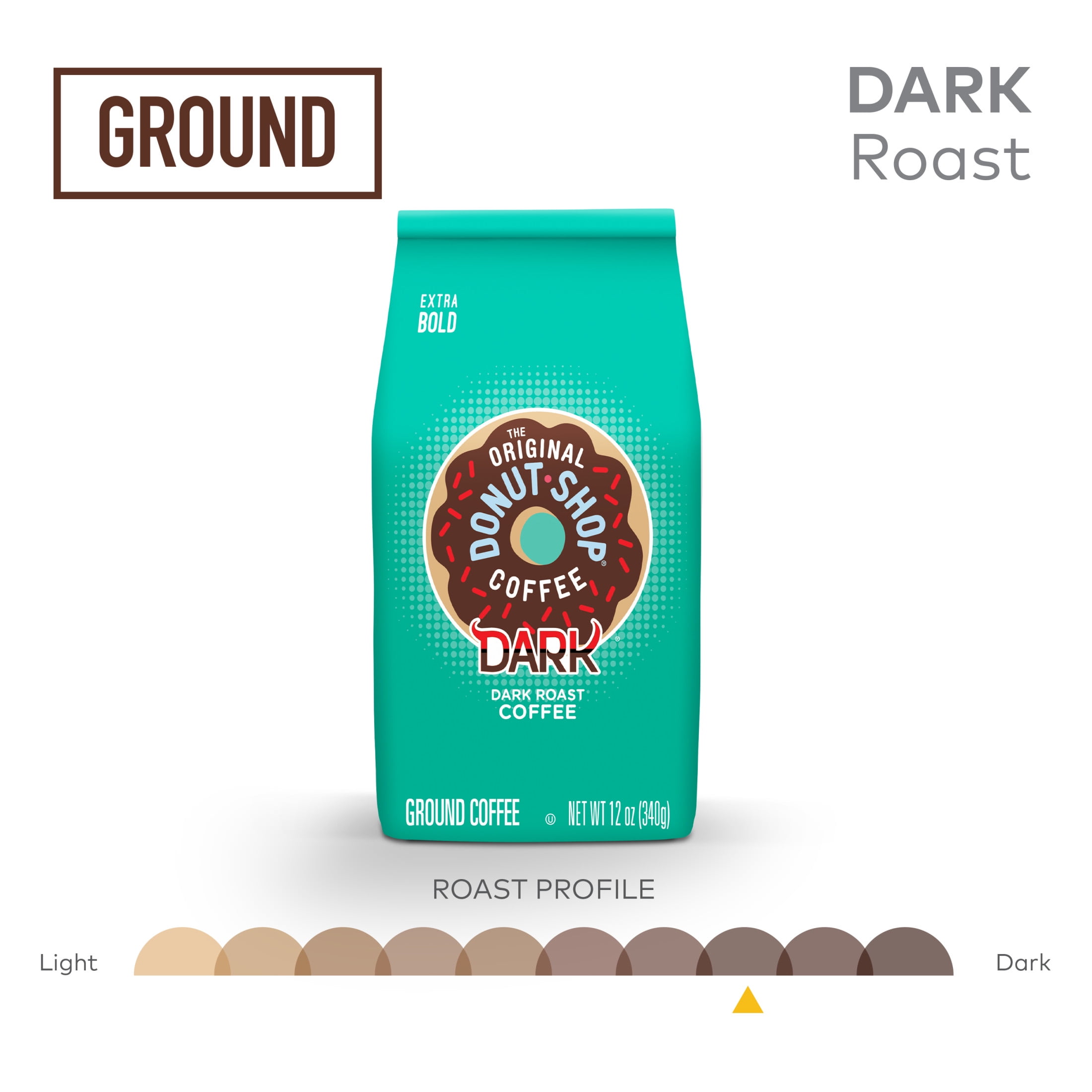 The Original Donut Shop Dark Roast Ground Coffee (12 oz) yftfu