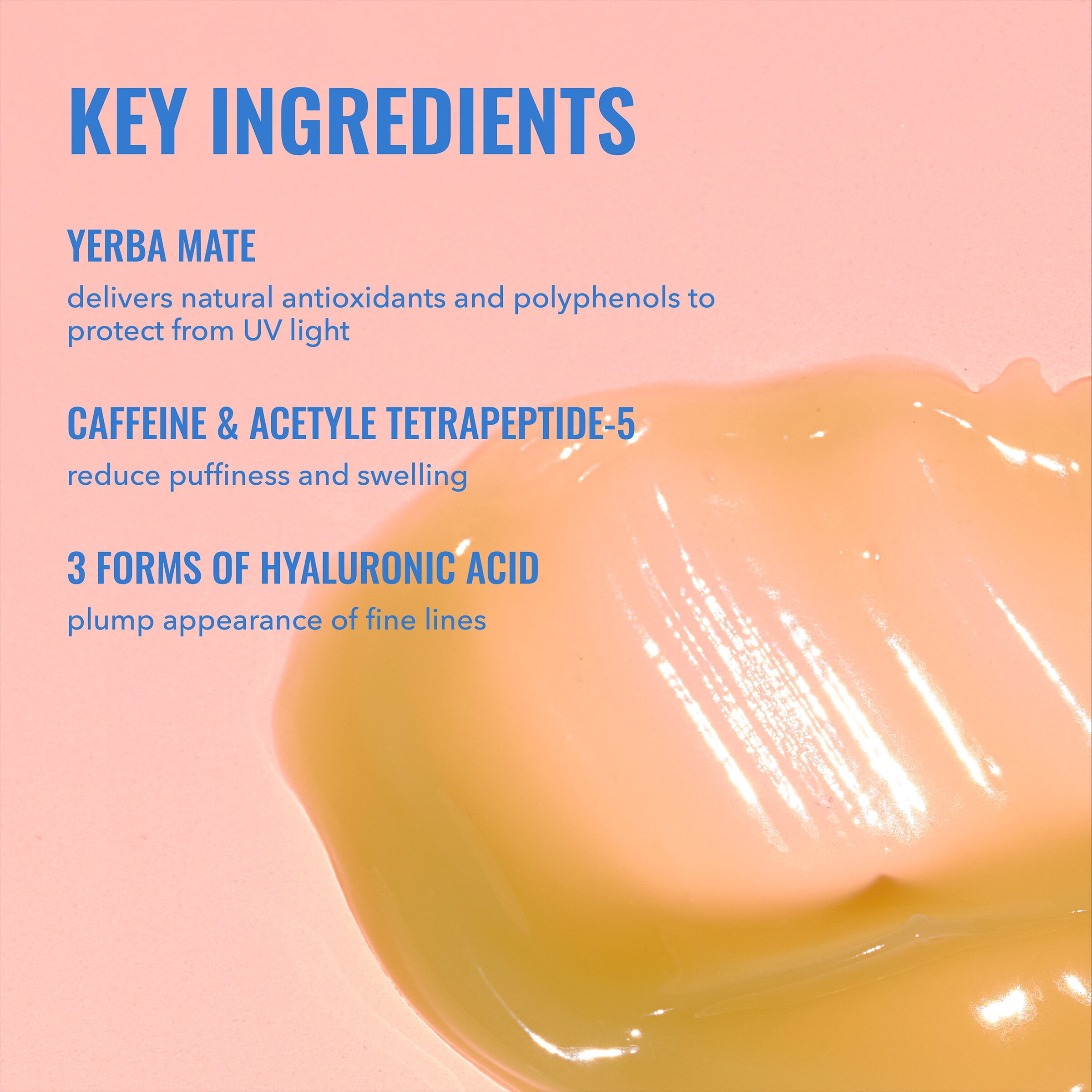Good Molecules Yerba Mate Wake Up Eye Gel, Hydrating Caffeine Treatment for Dark Circles and Puffiness (0.5 fl oz) efp9s